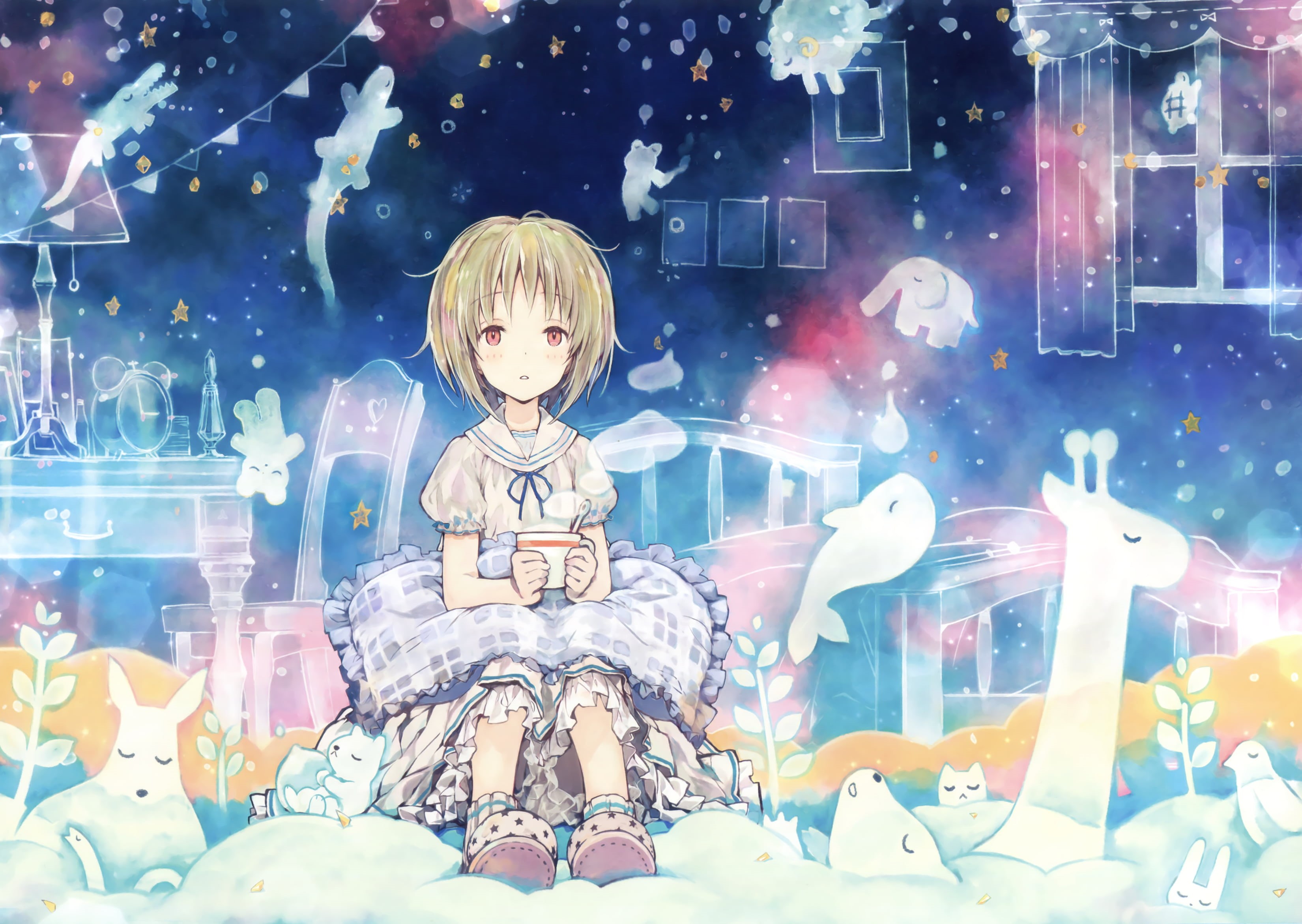 comic art, 2K, anime girls, animation, anime, 88 Girl, HD Wallpaper