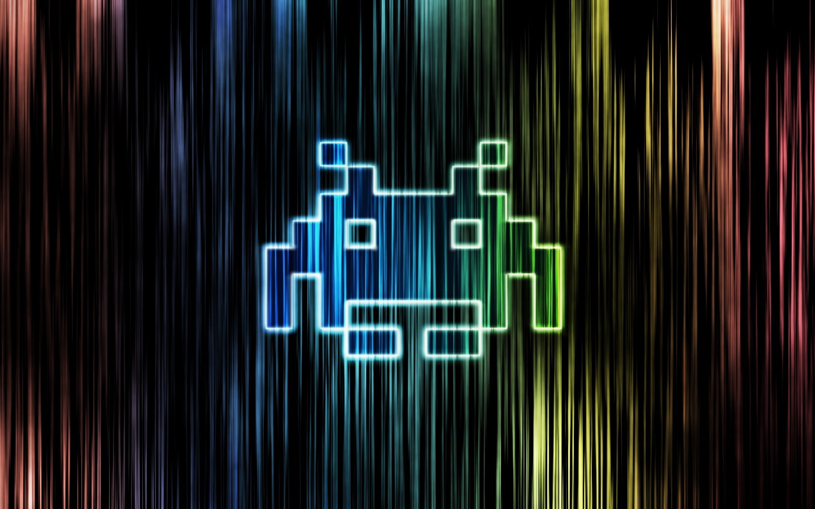 hd, colorful, video games, space, invaders, 720P, HD Wallpaper