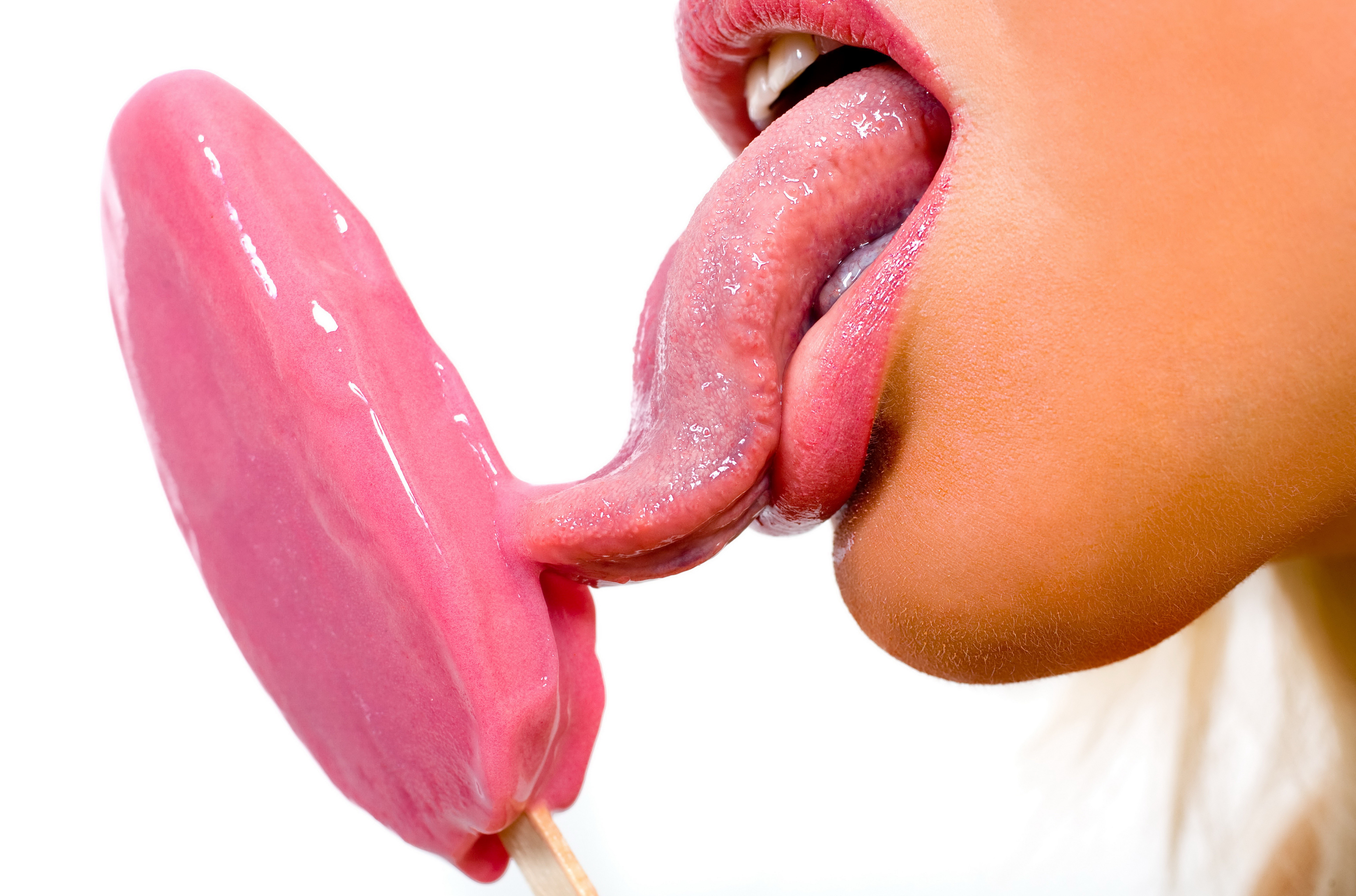nice, stick, human face, picture, long, light, lipstick, indoors, Macro, Hunger, mouth open, popsicle, treat, incredible, food and drink, fun, HD Wallpaper