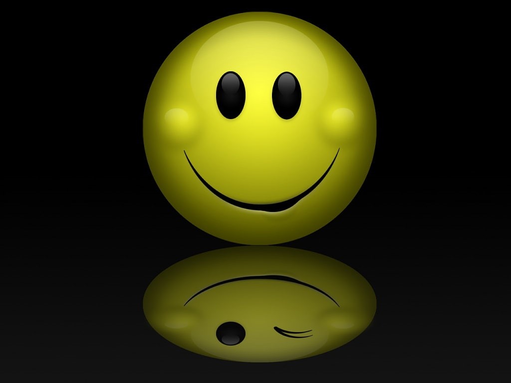 3d, abstract, smiley, 480P, hd, HD Wallpaper