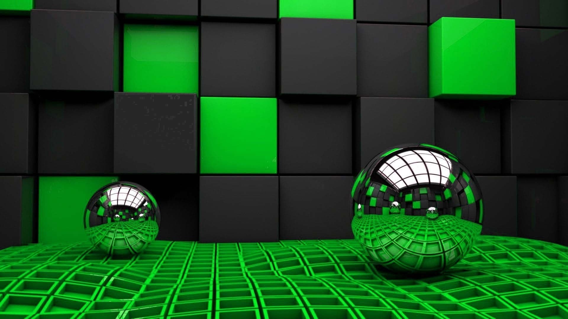 design, 3D, security, pattern, night, balls, colored, silver, technology, business, computer equipment, abstract, wall - building feature, illuminated, HD Wallpaper