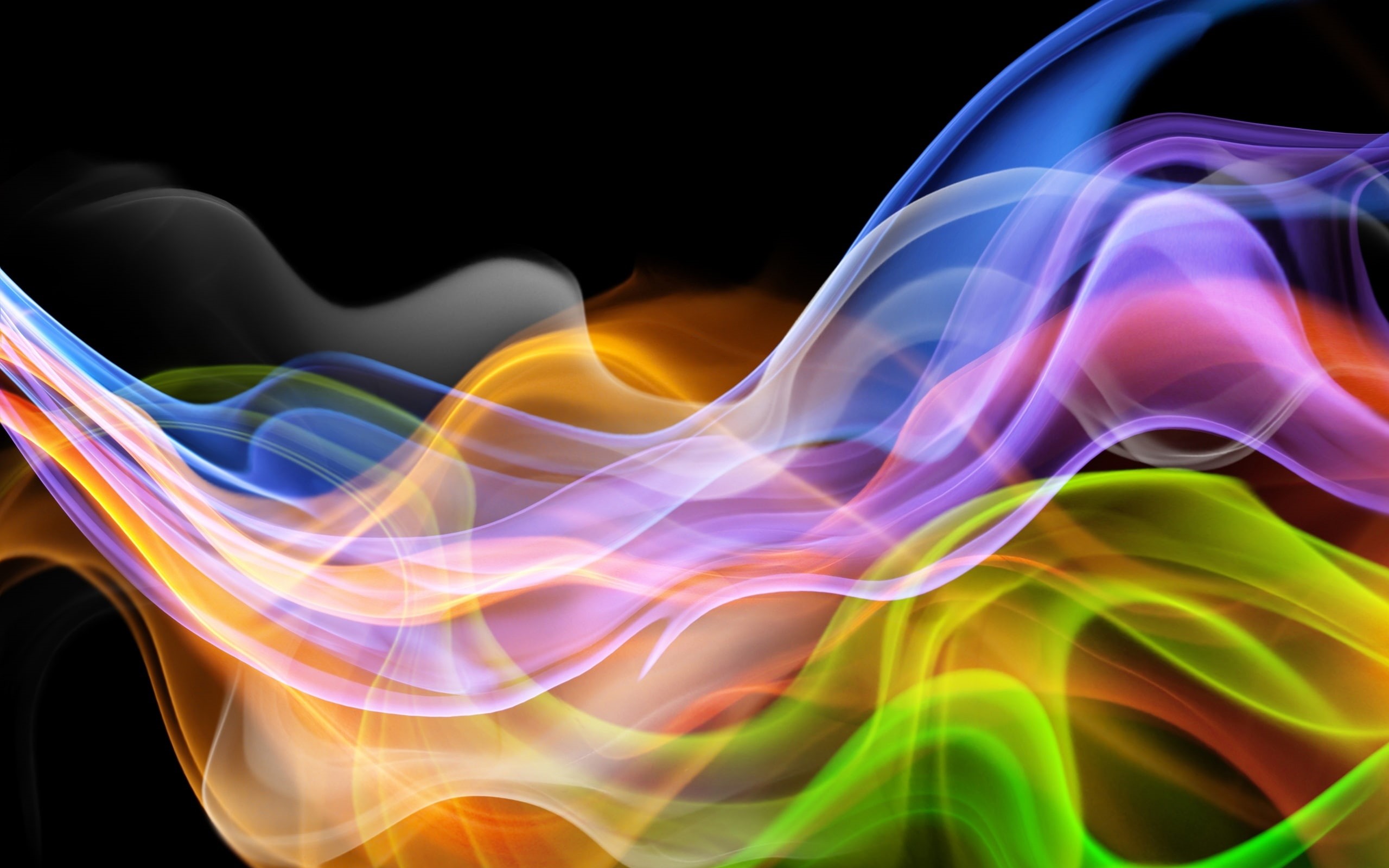 Background, multicolored, Curve, 2K, Abstract, flame, Colorful, HD Wallpaper