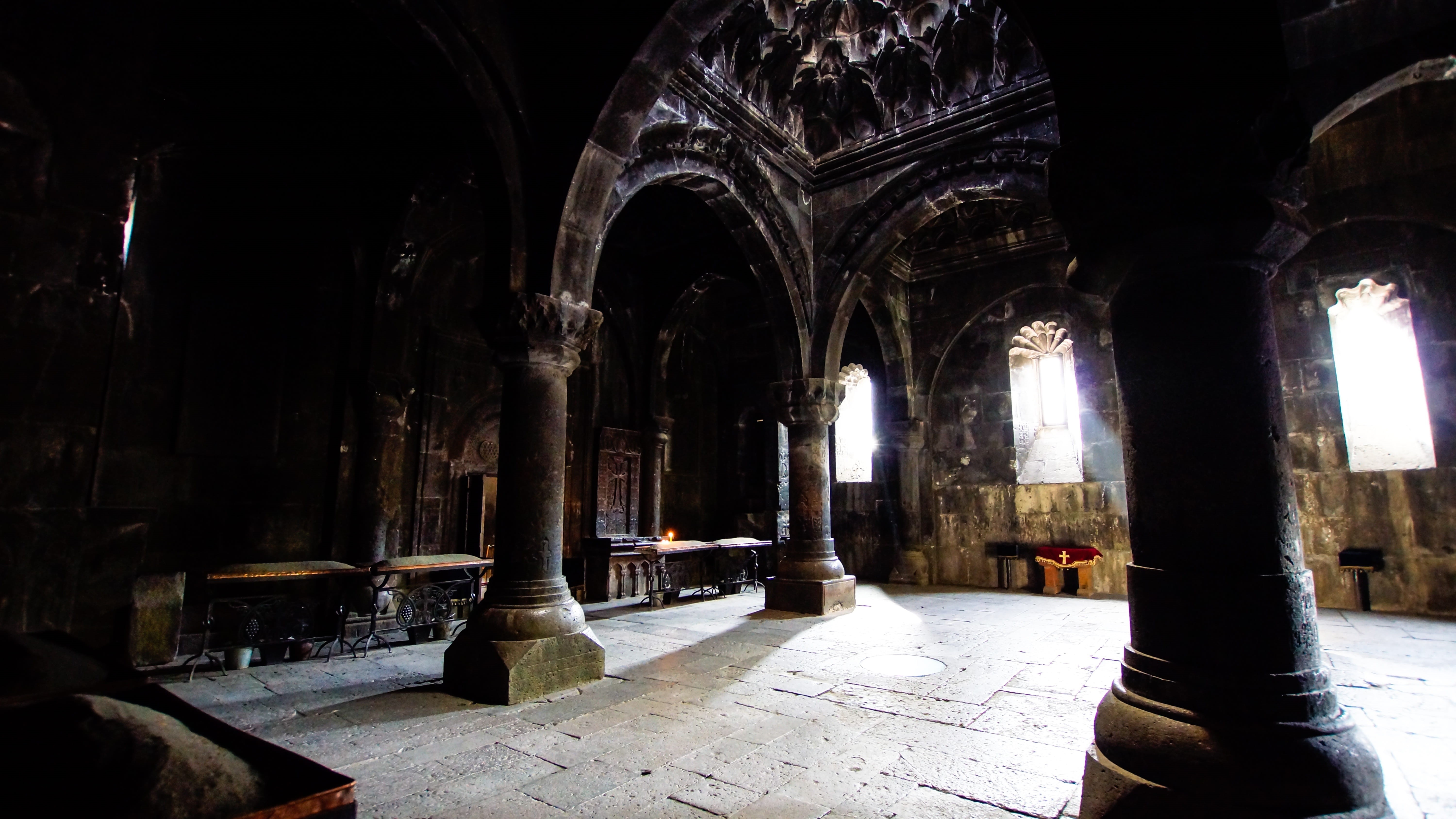 famous Place, cultures, unesco, orthodox, architectural Column, carved, Church, tiled floor, the Past, no people, world heritage, historic, religion, ancient civilization, HD Wallpaper
