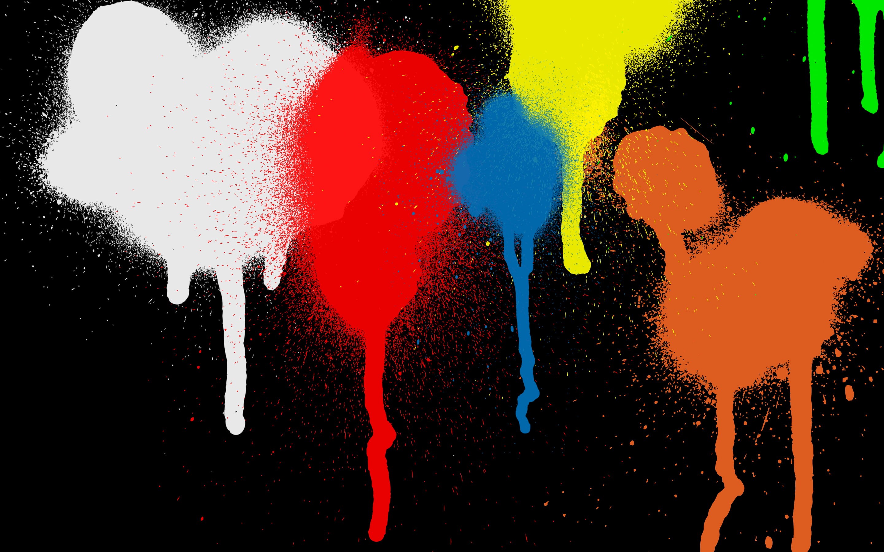 2K, craft, no people, creativity, art and craft, still life, colorful, keep it simple, black, water, multi colored, close-up, minimalism, simple, motion, HD Wallpaper