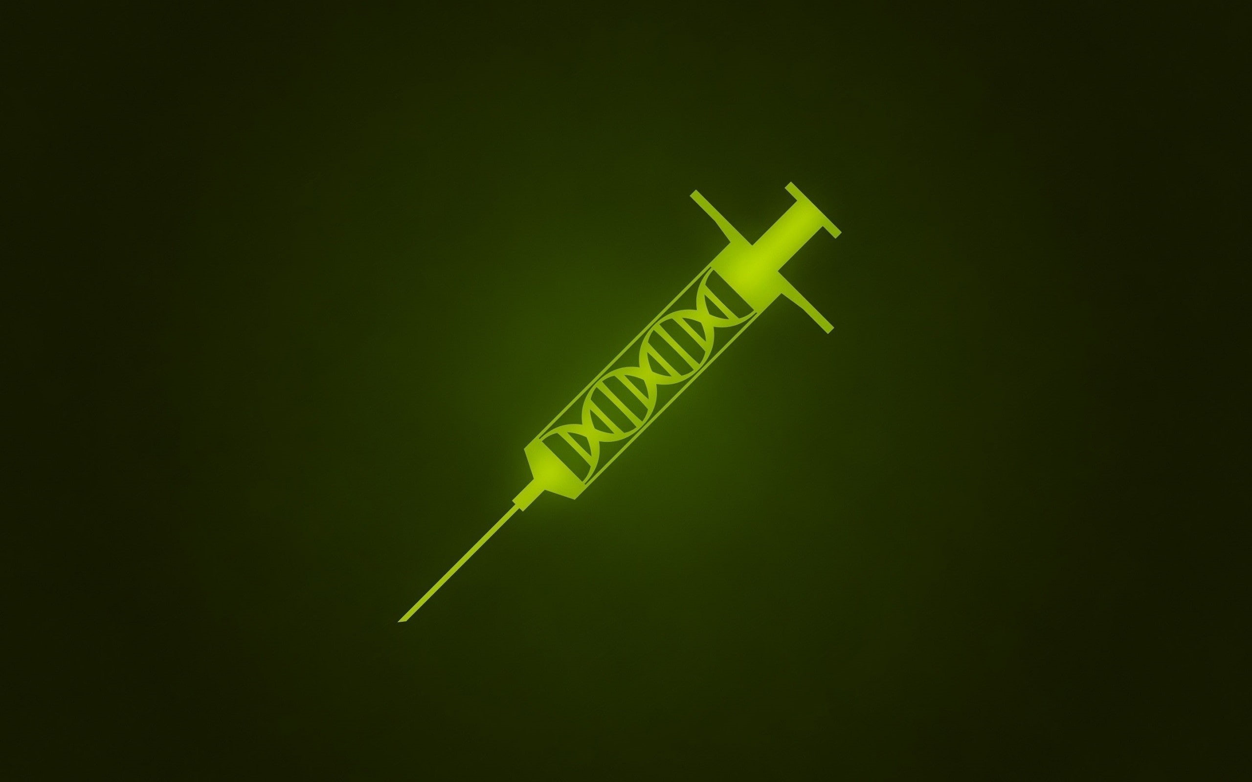 syringe, DNA, 2K, minimalism, HD Wallpaper
