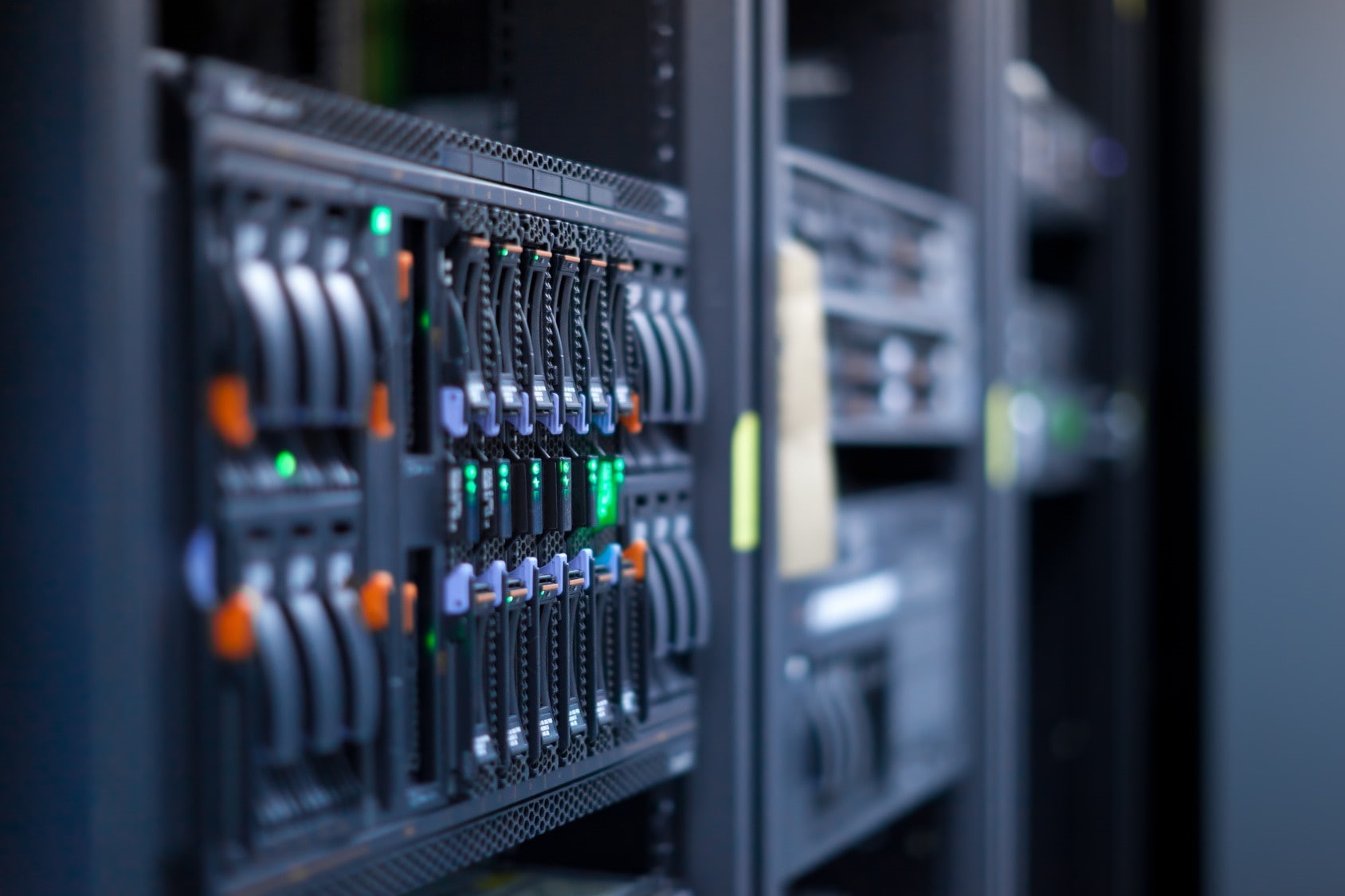 depth of field, hardware, computer, 720P, machine, server, network, HD Wallpaper