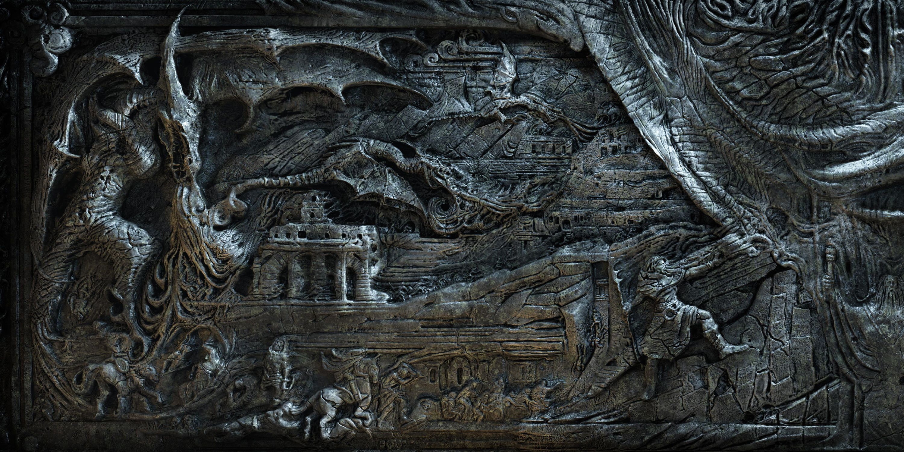 representation, no people, symbol, carving - Craft Product, famous Place, wood - Material, bas, human representation, metal, ornament, asia, skyrim, built structure, HD Wallpaper