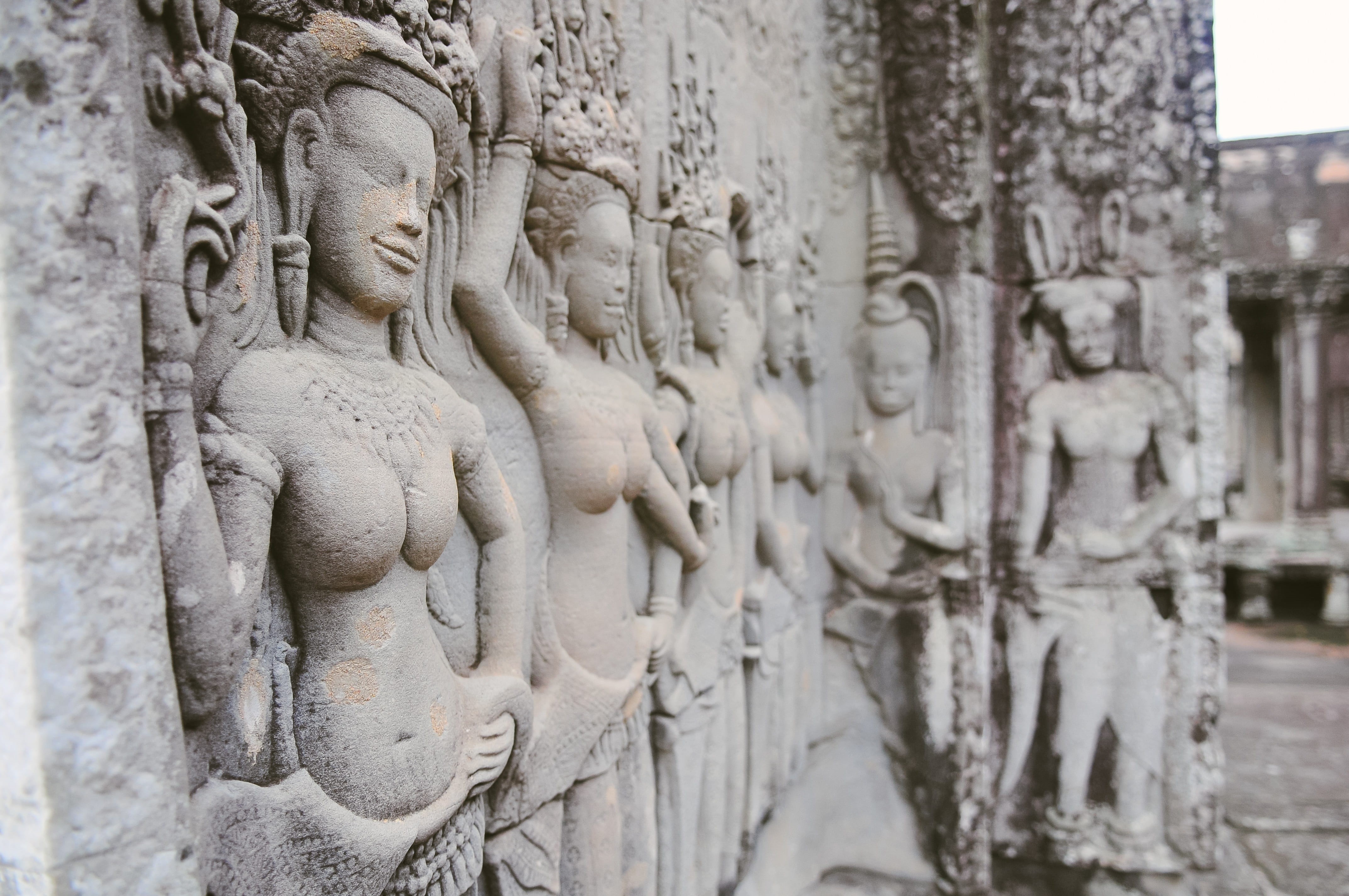 ancient, spirituality, place of worship, tourism, history, built structure, statue, statues, monument, famous, unesco, travel destinations, building, craft, HD Wallpaper