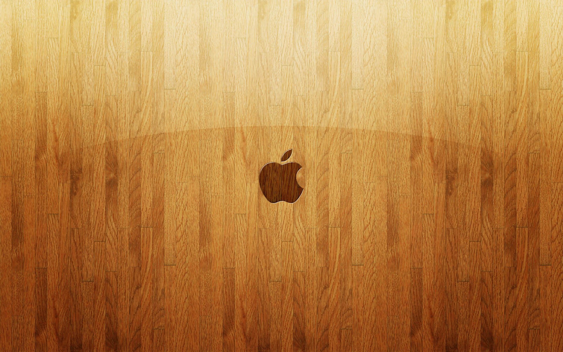 glass, logo, apple, board, brown, 1080P, emboss, wooden, HD Wallpaper