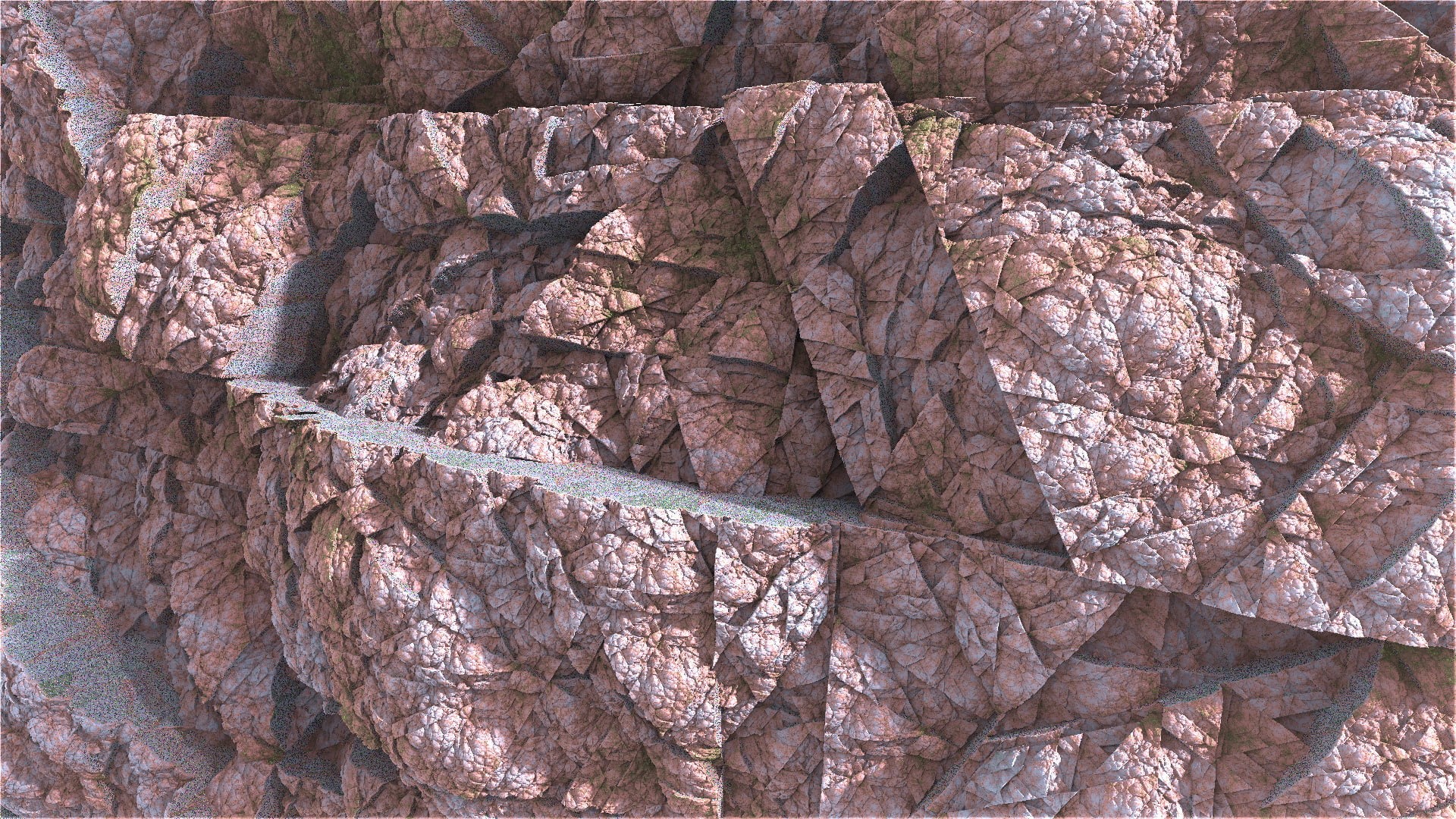Fractal, Cliff, Mandelbulber 3D, 3D, Stone, 1080P, Digital Art, Rock, Artistic, Cracks, Abstract, HD Wallpaper