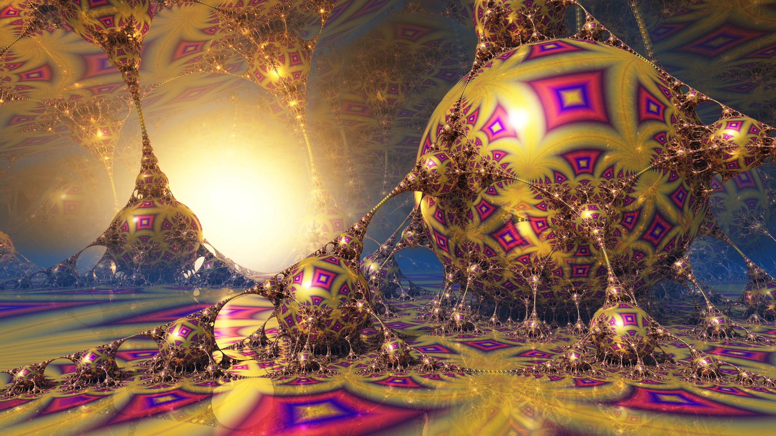 fractal, Mandelbulber, 2K, 3D fractal, HD Wallpaper