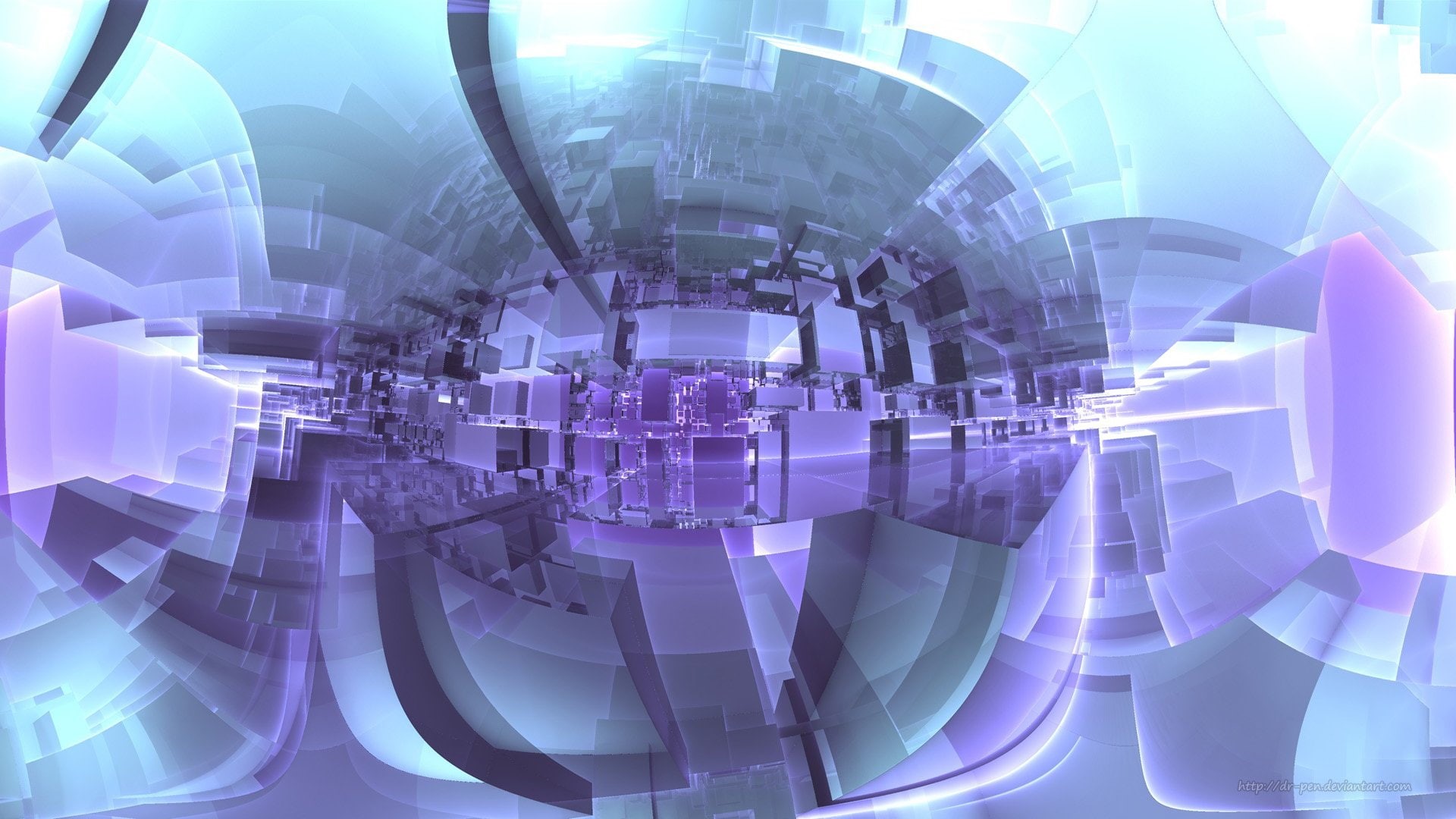 Fractal, 1080P, 3D, Cyan, Geometry, Mandelbulb 3D, CGI, Digital Art, Square, Abstract, Artistic, HD Wallpaper