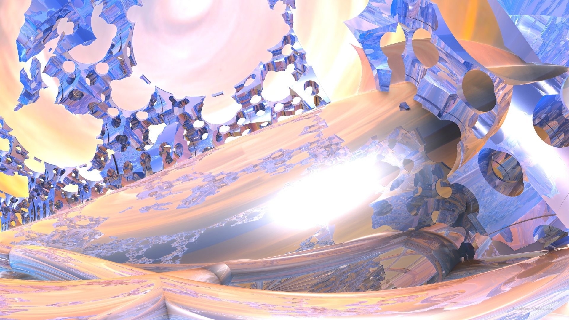 Fractal, Mandelbulb 3D, Artistic, CGI, Abstract, Digital Art, 3D, 1080P, HD Wallpaper