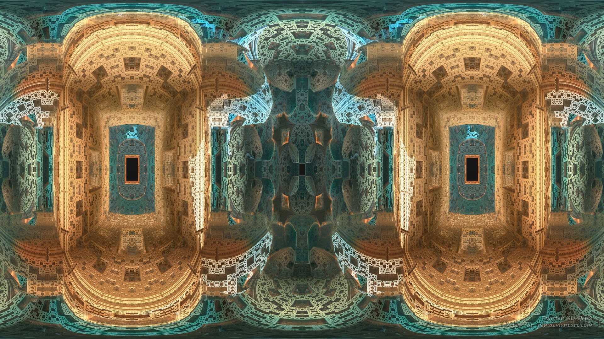 Digital Art, 3D, 1080P, CGI, Mandelbulb 3D, Symmetry, Abstract, Artistic, Fractal, HD Wallpaper