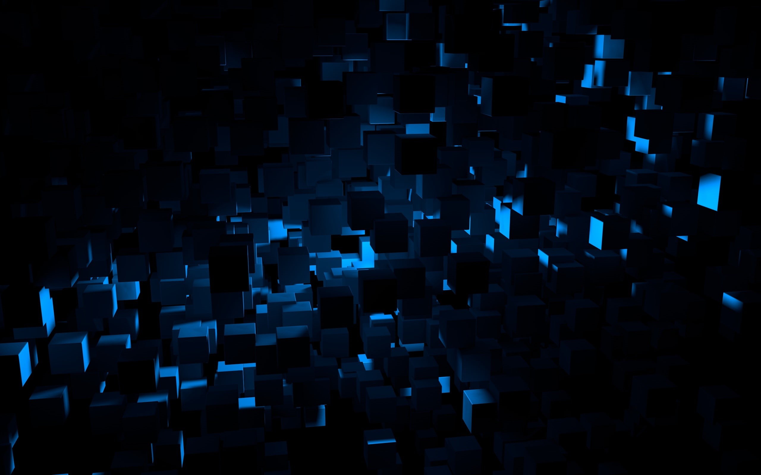 2K, light, blue, abstract, cinema4d, animated, HD Wallpaper