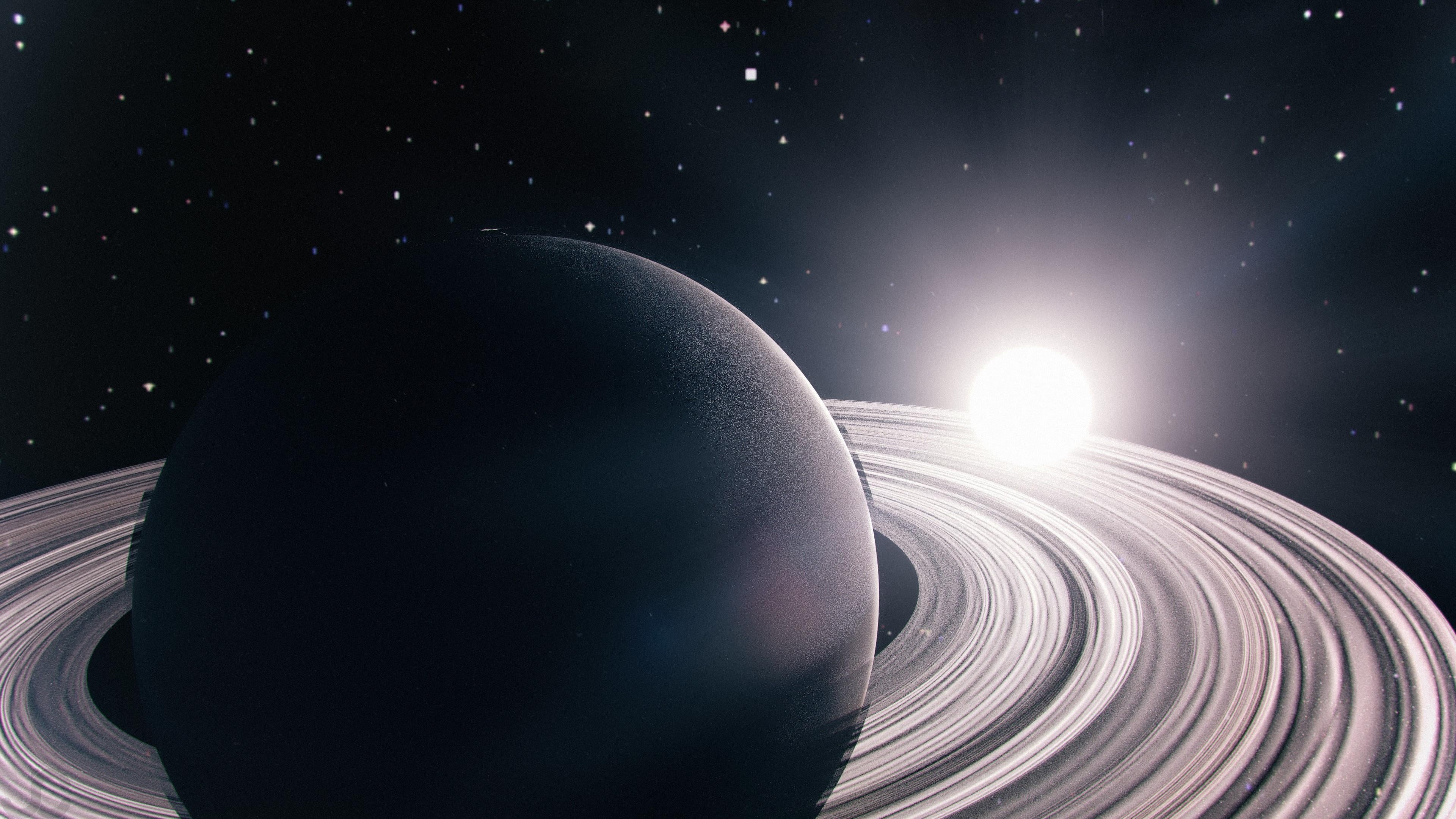 3d, outdoors, star, futuristic, lens flare, planet - space, motion, light - natural phenomenon, science, illuminated, planet, sphere, nature, space exploration, HD Wallpaper