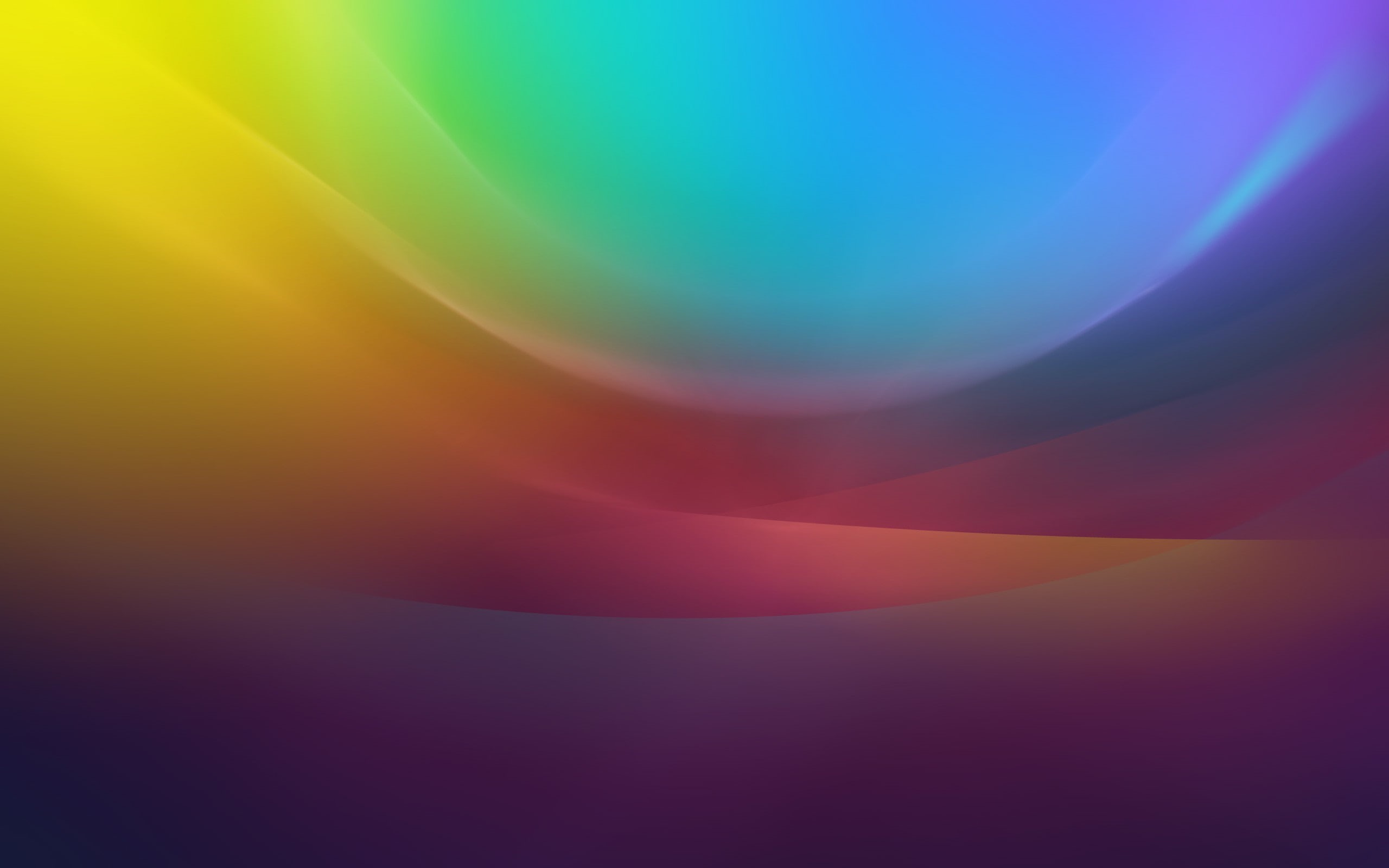 2K, wavy lines, abstract, glowing, HD Wallpaper
