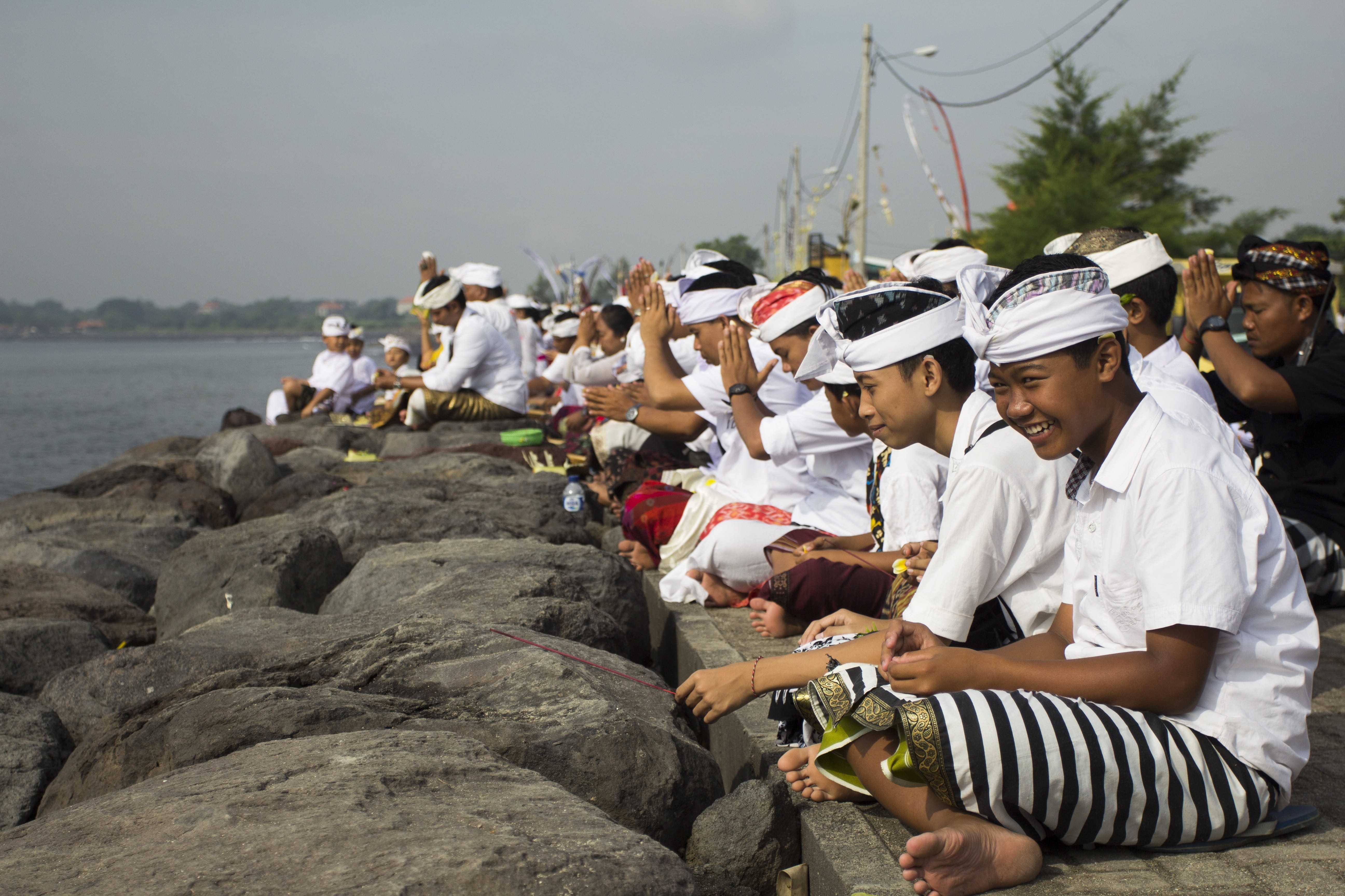 decoration, hindu, bay, group of people, dance, balinese, balinese tradition, galungan, hari raya bali, festival, traditional, person, offering, people, HD Wallpaper