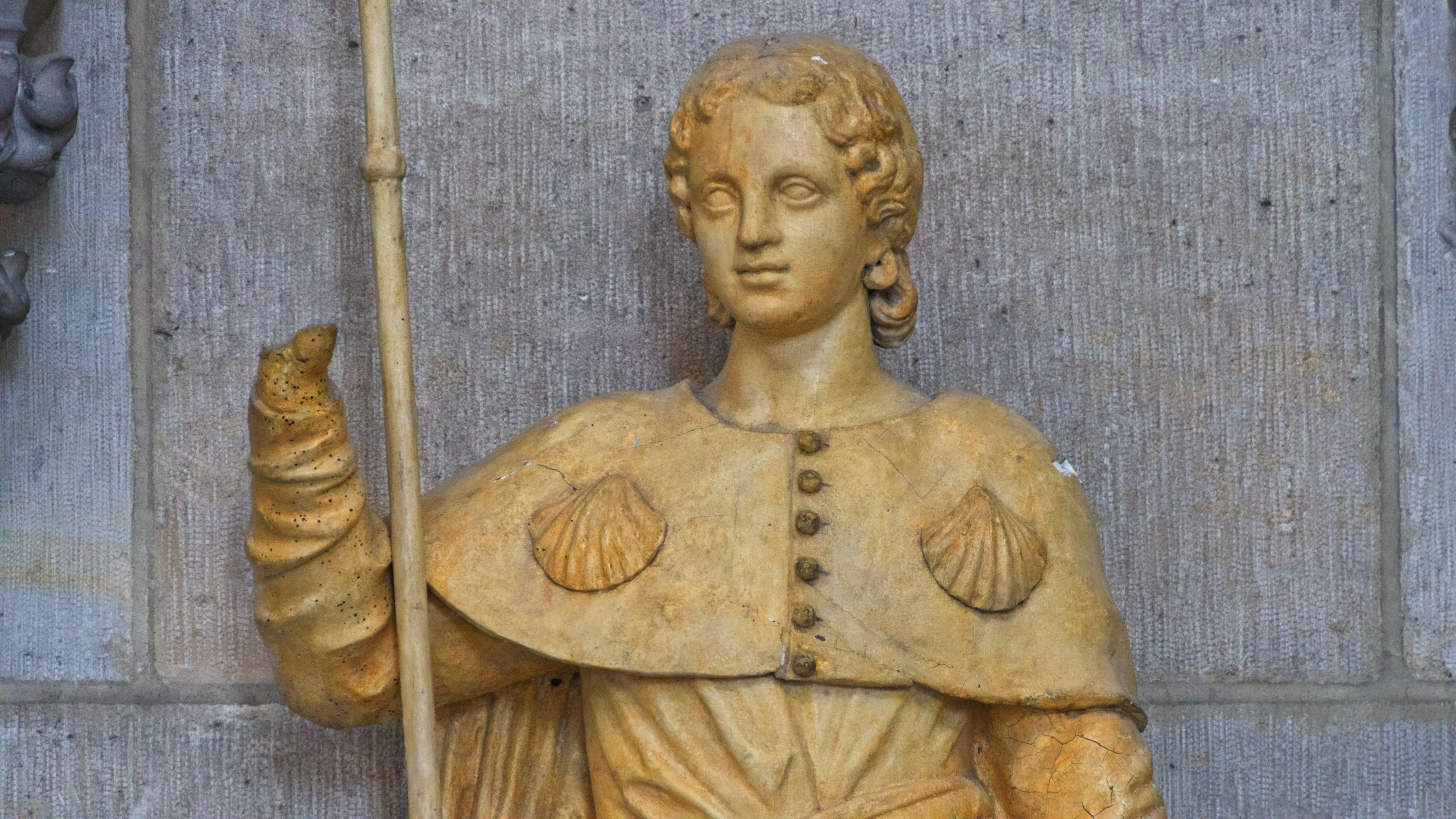 archangel, wood, archaeology, france, creativity, painting, representation, close-up, 5K, history, human, day, meaux, art and craft, figurine, wall - building feature, HD Wallpaper