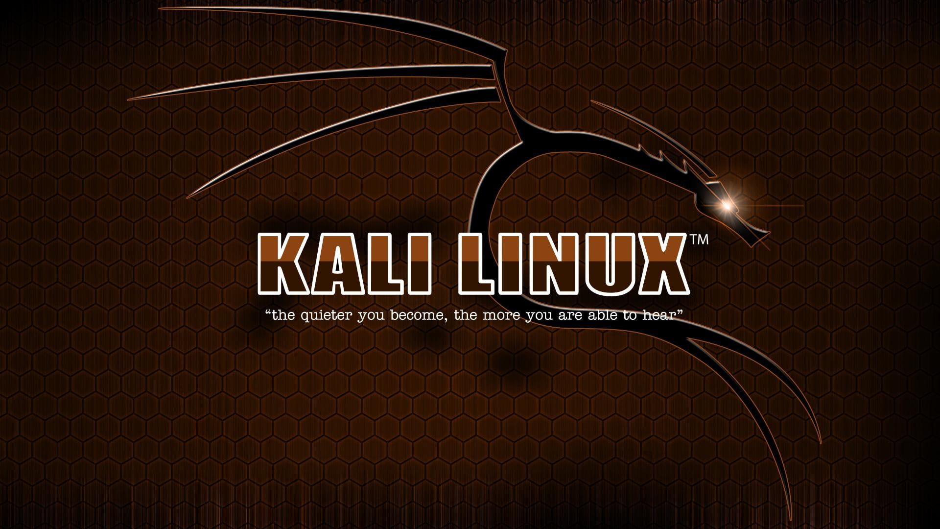 linux, 1080P, brown, kali linux, background, kali, brown background, HD Wallpaper