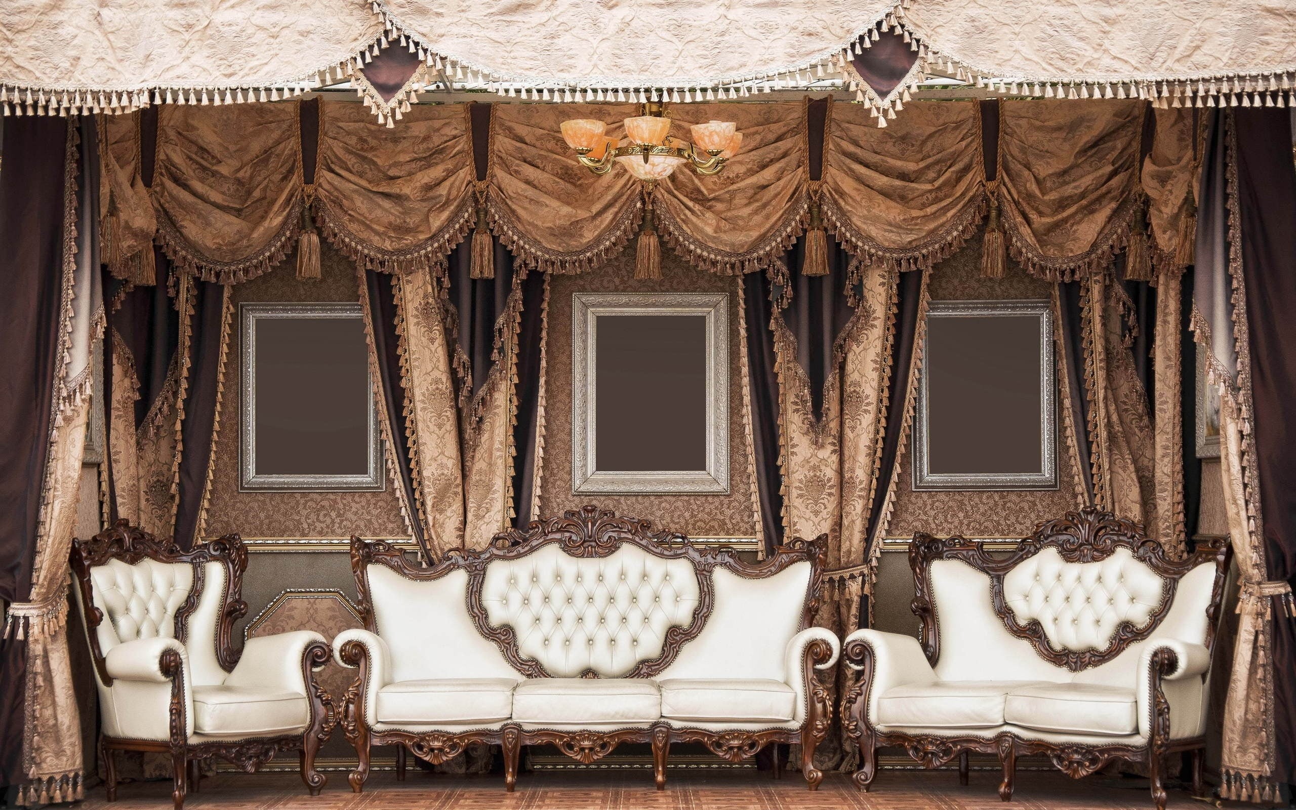 absence, curtain, building, movie Theater, craft, classical Style, style, chair, 2K, tufted, furniture, wealth, floral pattern, white, retro Styled, set, HD Wallpaper