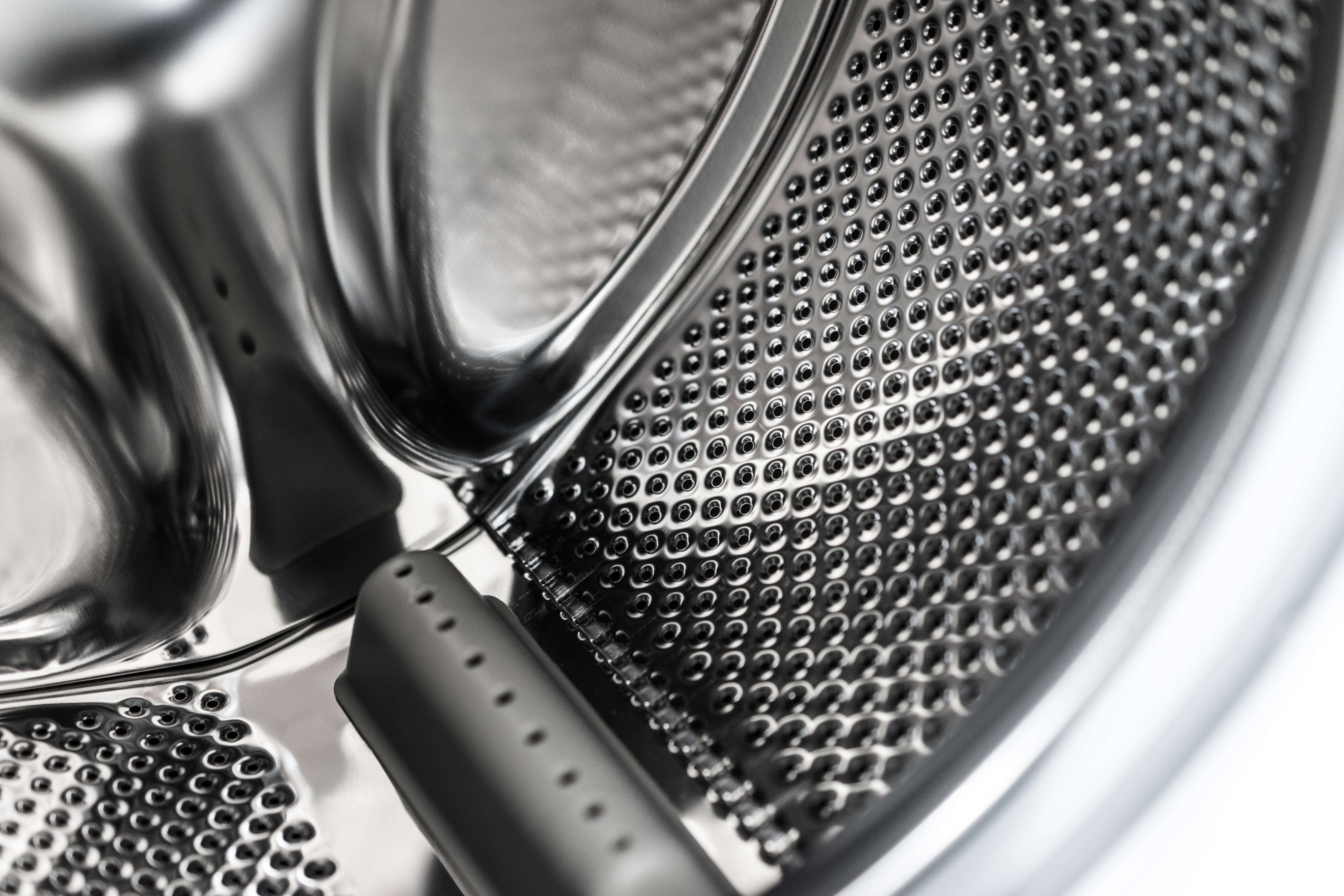 Laundromat, no people, machine, blank, major household appliance, stainless Steel, metallic, View, Machine Drum, appliance, cleanliness, geometric shape, HD Wallpaper