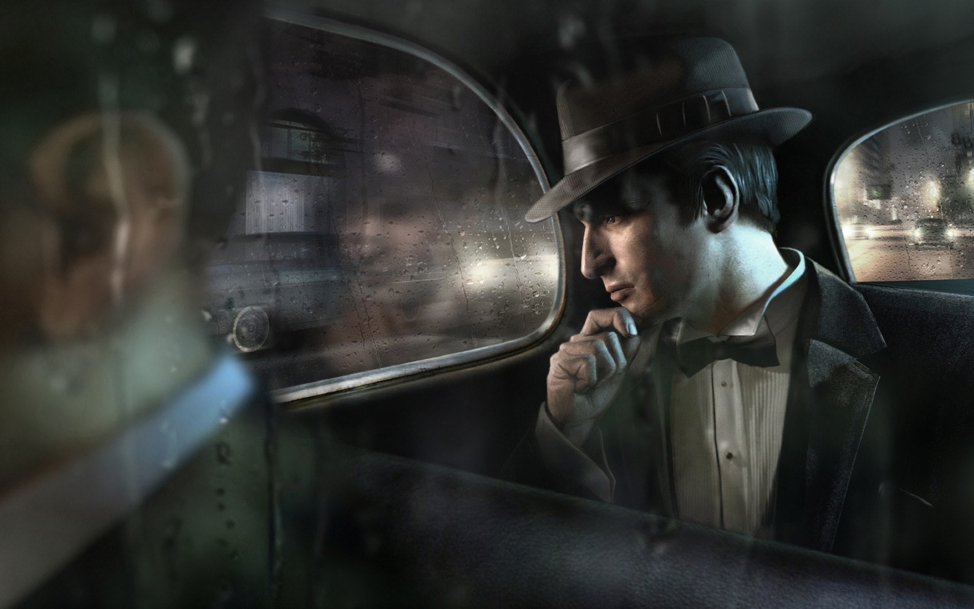 mafia, 1080P, vito, fedora, hat, s, grey, men, HD Wallpaper