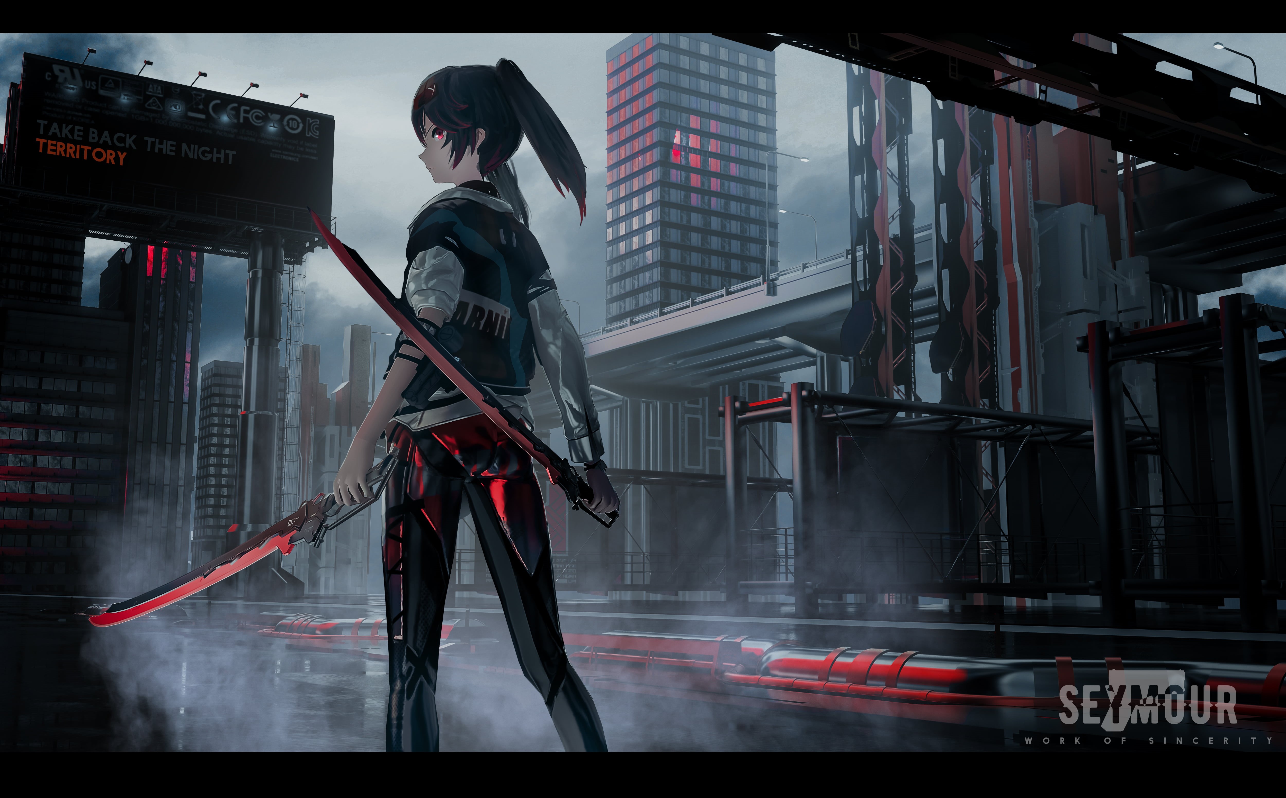 Punishing: Gray Raven, anime, 4K, anime girls, Seymour, HD Wallpaper