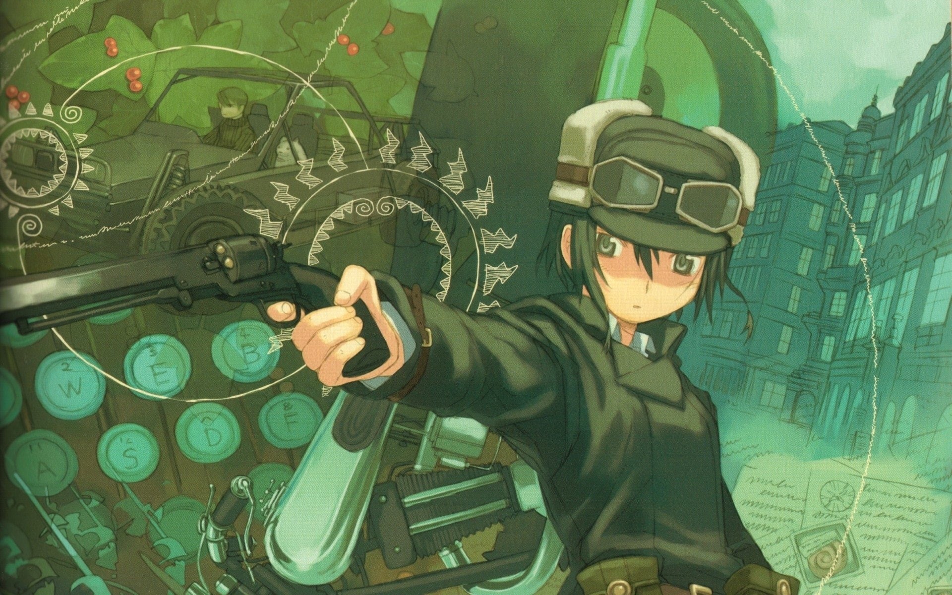men, communication, adult, 1080P, cyberspace, looking, portrait, males, waist up, 3-d glasses, indoors, young adult, green color, Anime, technology, eyewear, HD Wallpaper
