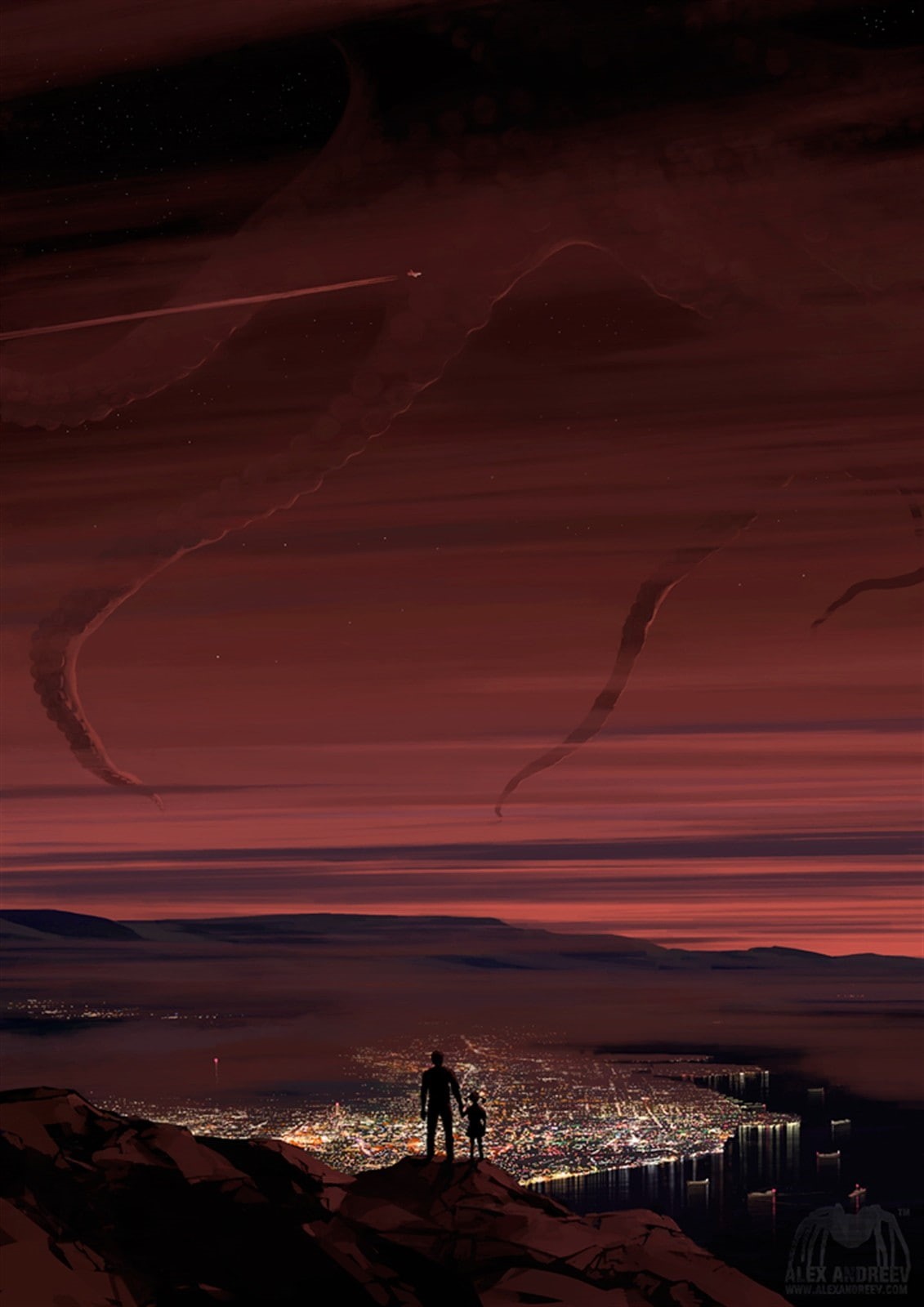 720P, surreal, artwork, portrait display, H. P. Lovecraft, Alexey Andreev, concept art, Phone HD Wallpaper