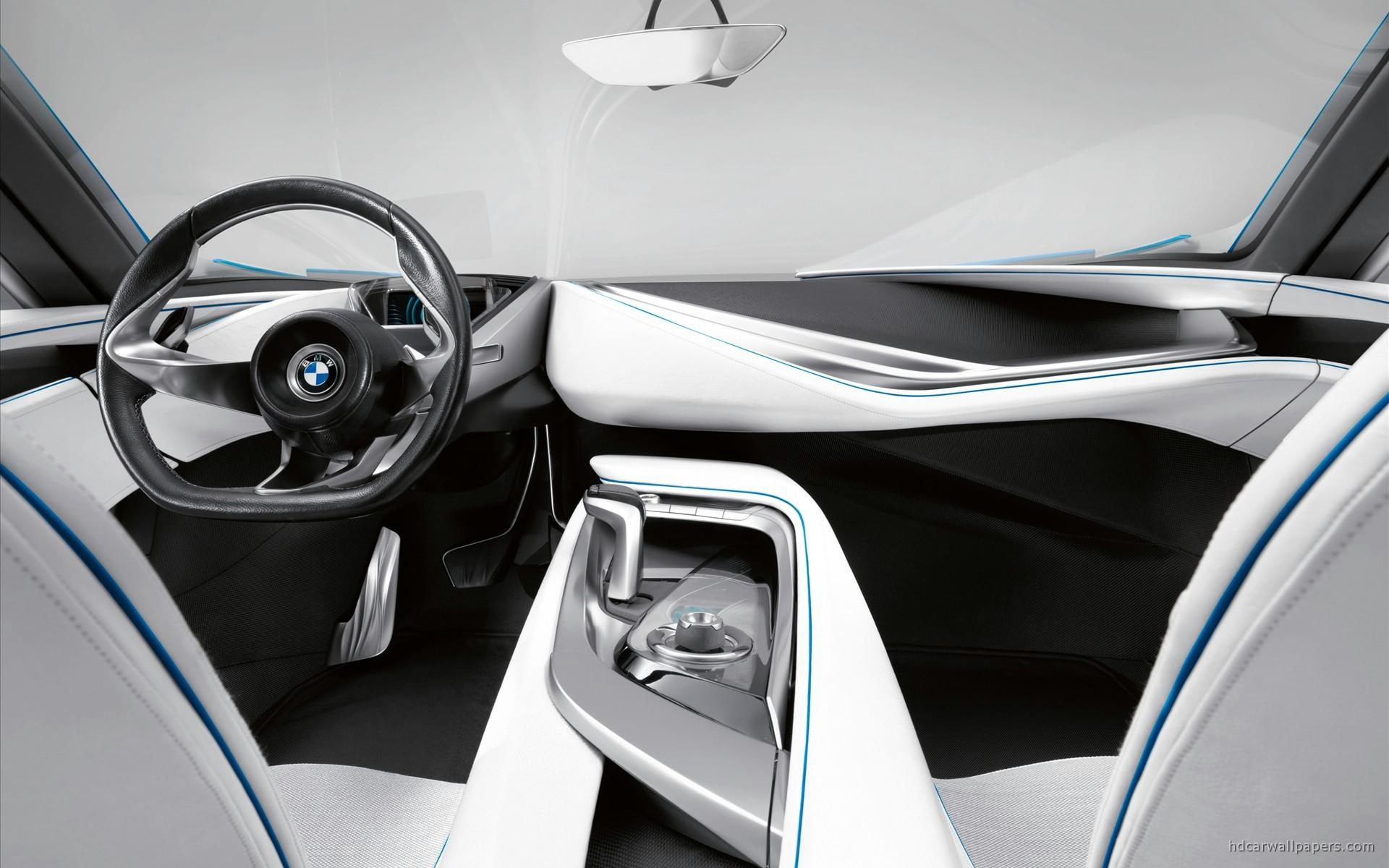 vision, 1080P, black, cars, interior, bmw, wheel, steering, dynamics, efficient, concept, HD Wallpaper