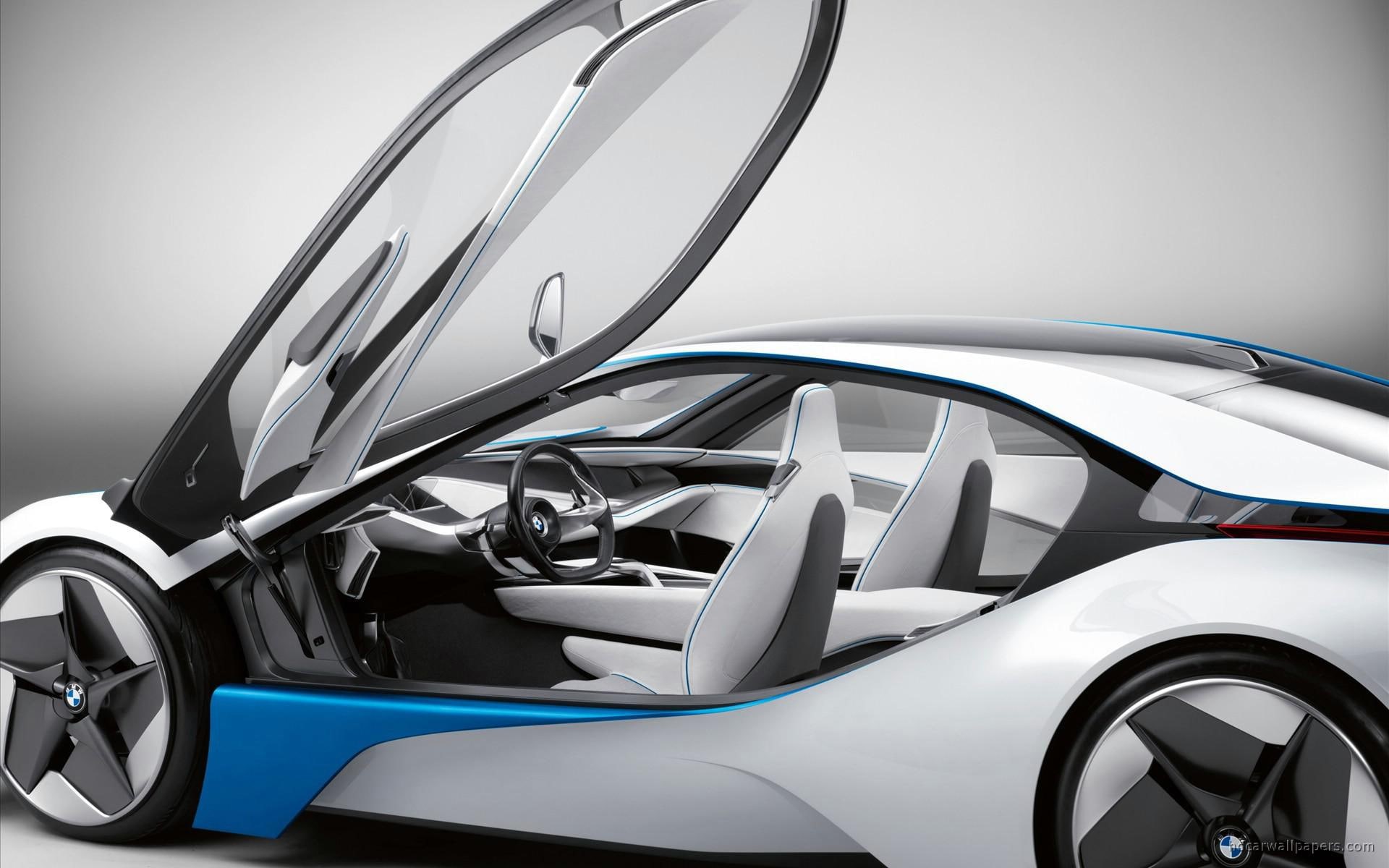 dynamics, car, bmw, vision, convertible, efficient, concept, sports, silver, 1080P, black, cars, HD Wallpaper