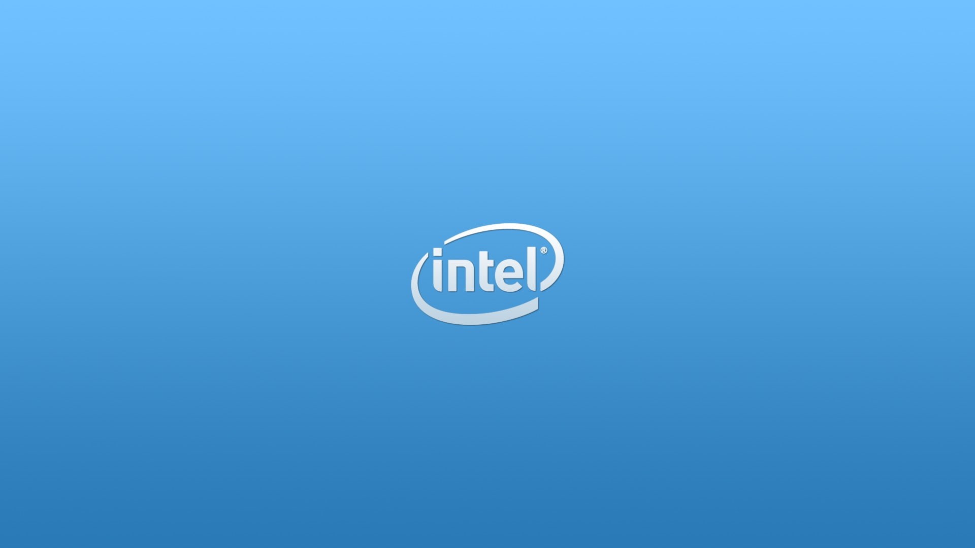 logo, digital, 1080P, blue, Intel, HD Wallpaper