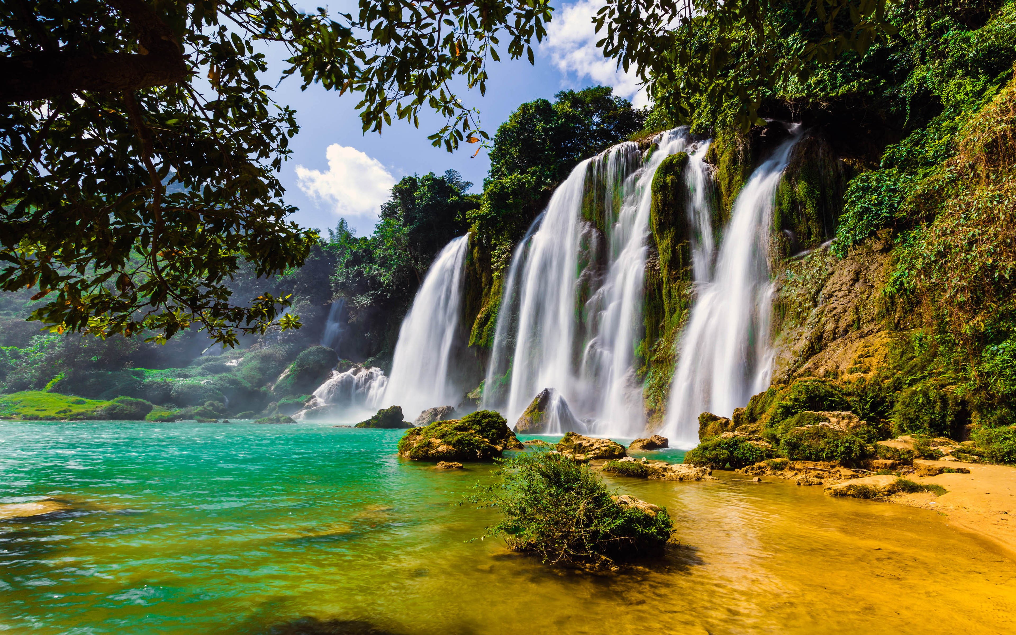 images, k, hd, vietnam, mobile, waterfall, china, desktop, 4K, ban, gioc,, HD Wallpaper
