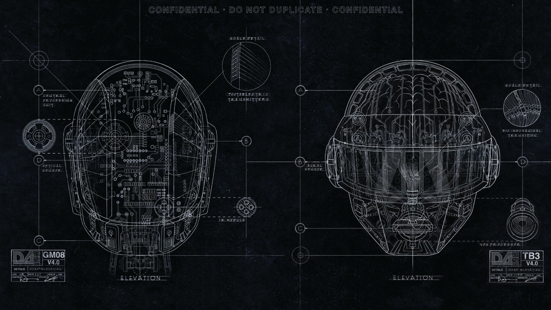 houses, funky, edm, punk, music, daft, robots, 1080P, memories, disco, access, schematic, random, HD Wallpaper