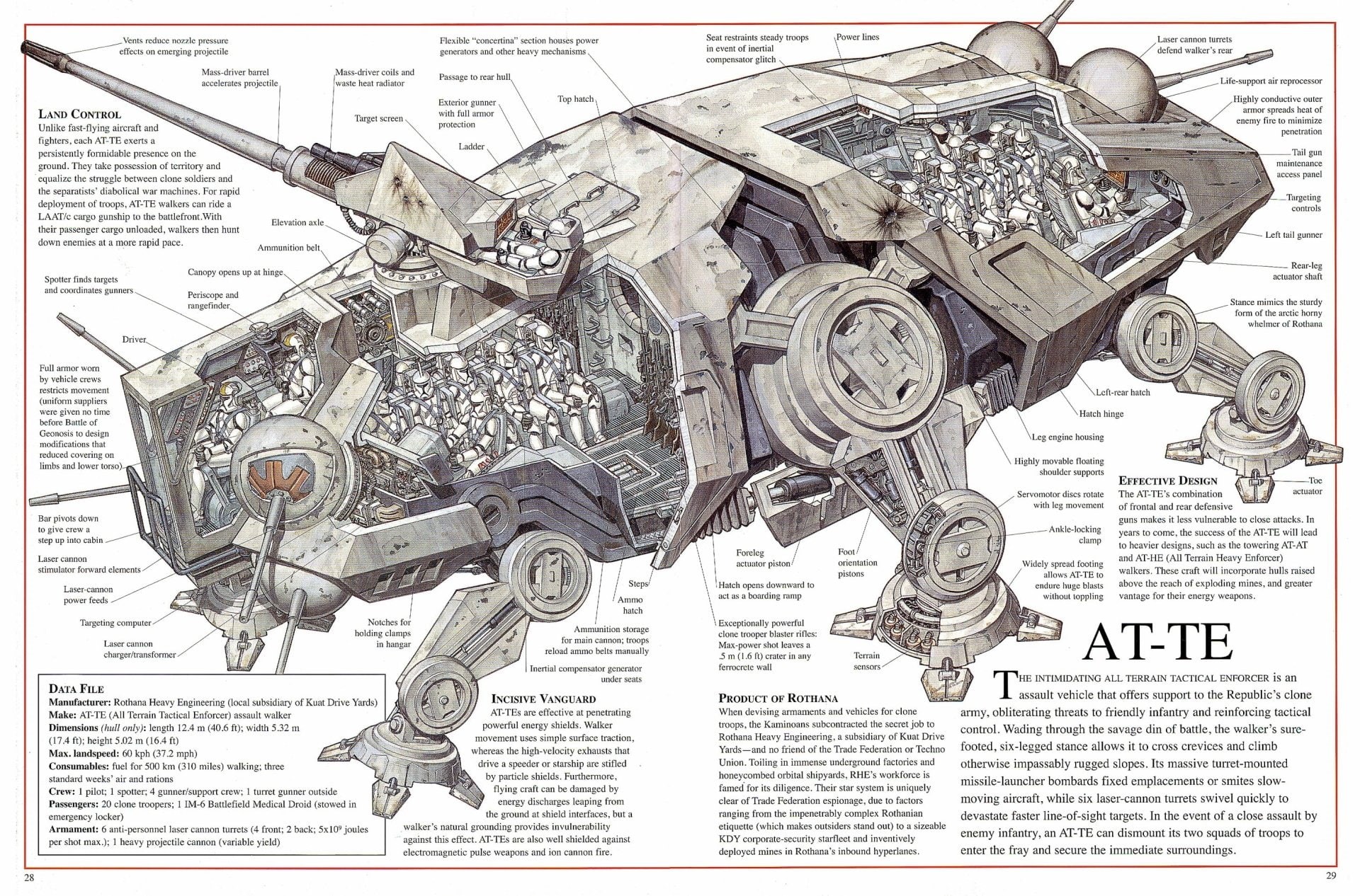 Schematic, AT-TE, 1080P, Star Wars, HD Wallpaper