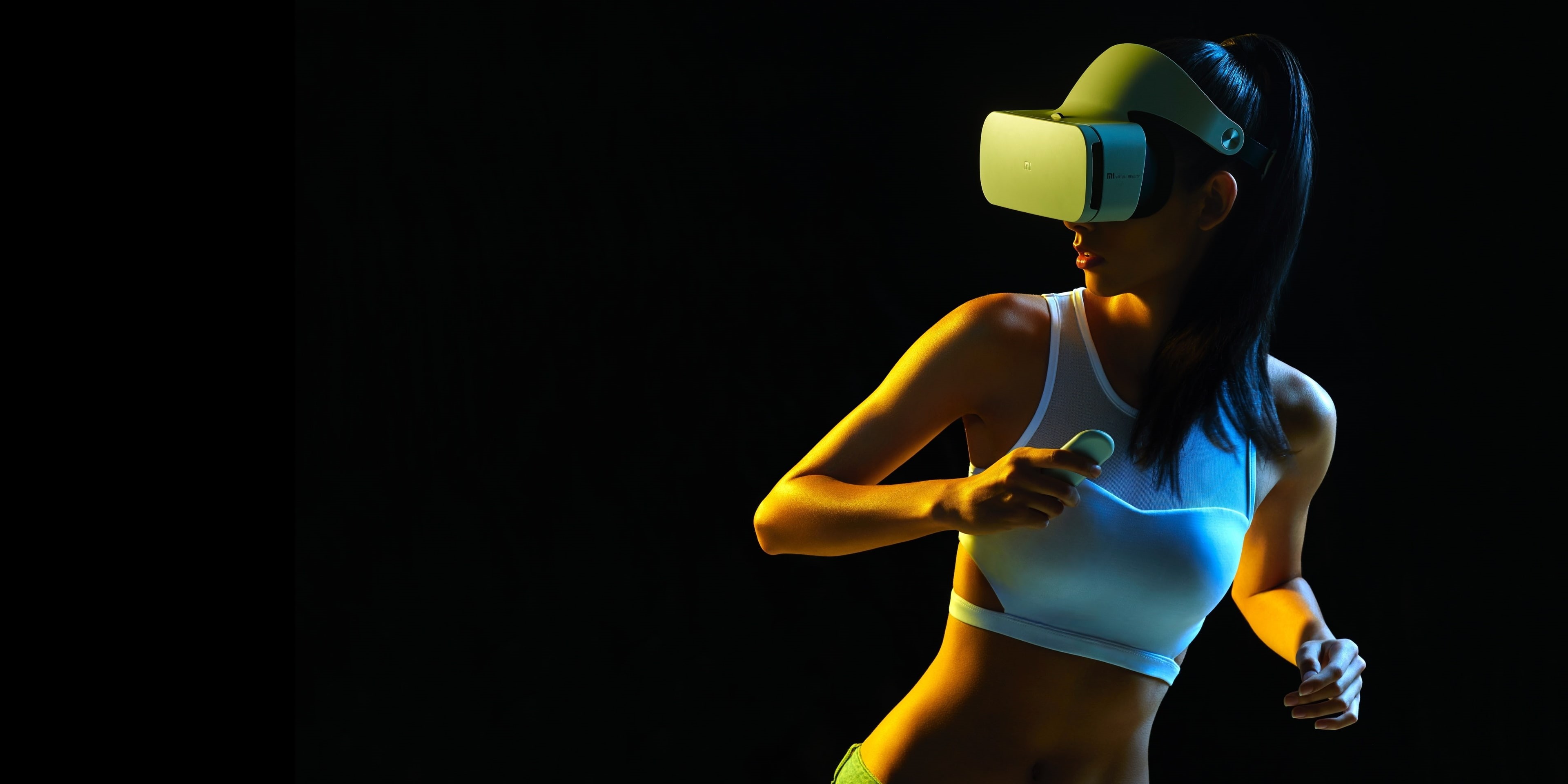 HD, woman, haired, vr, 4K, 4K, Xiaomi Mi VR, glasses, black, HD Wallpaper
