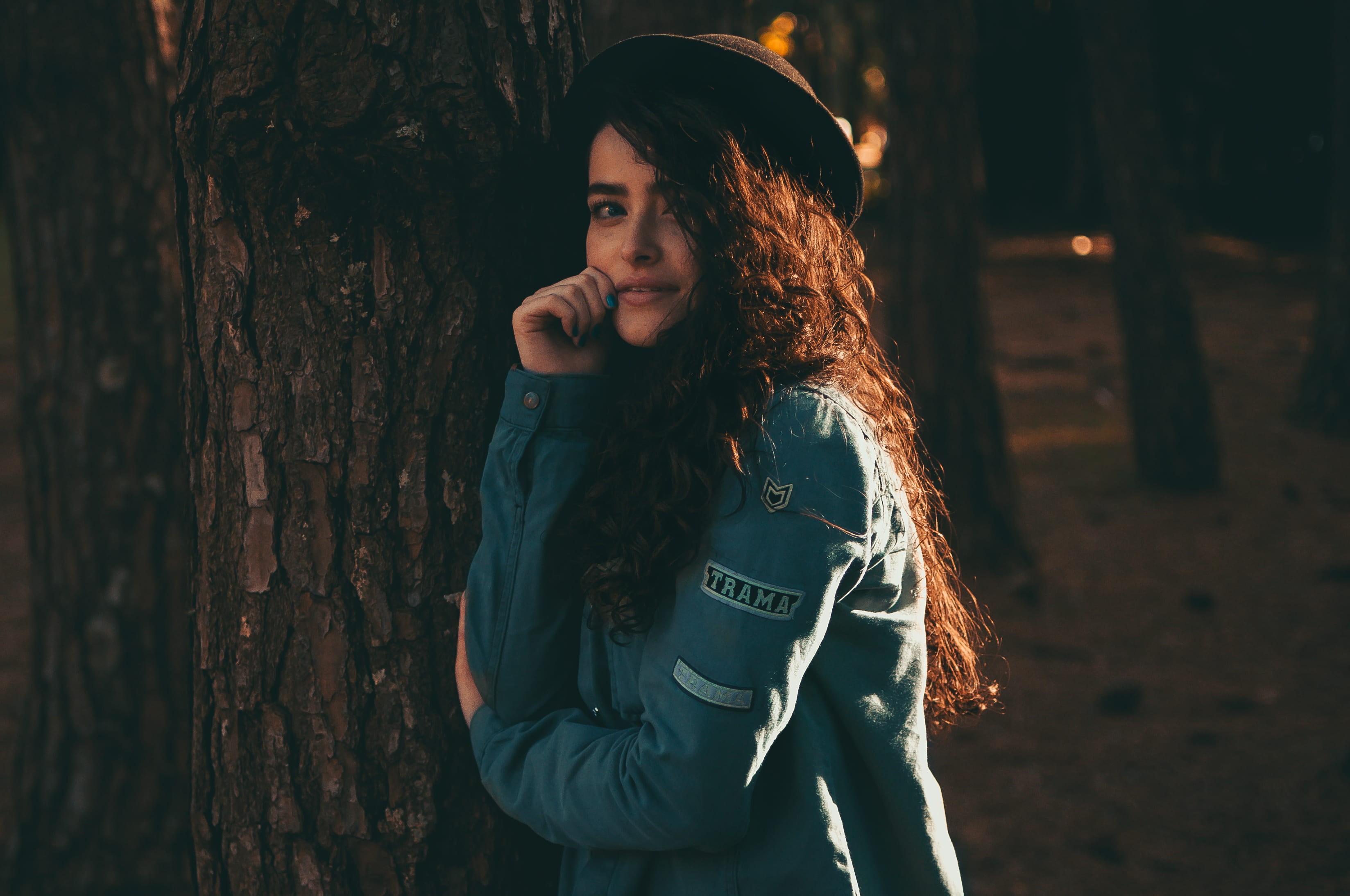 nature, person, three quarter length, forest, woman, hairstyle, wearing, close-up, trunk, lifestyles, standing, front view, teenager, beauty, portrait, HD Wallpaper