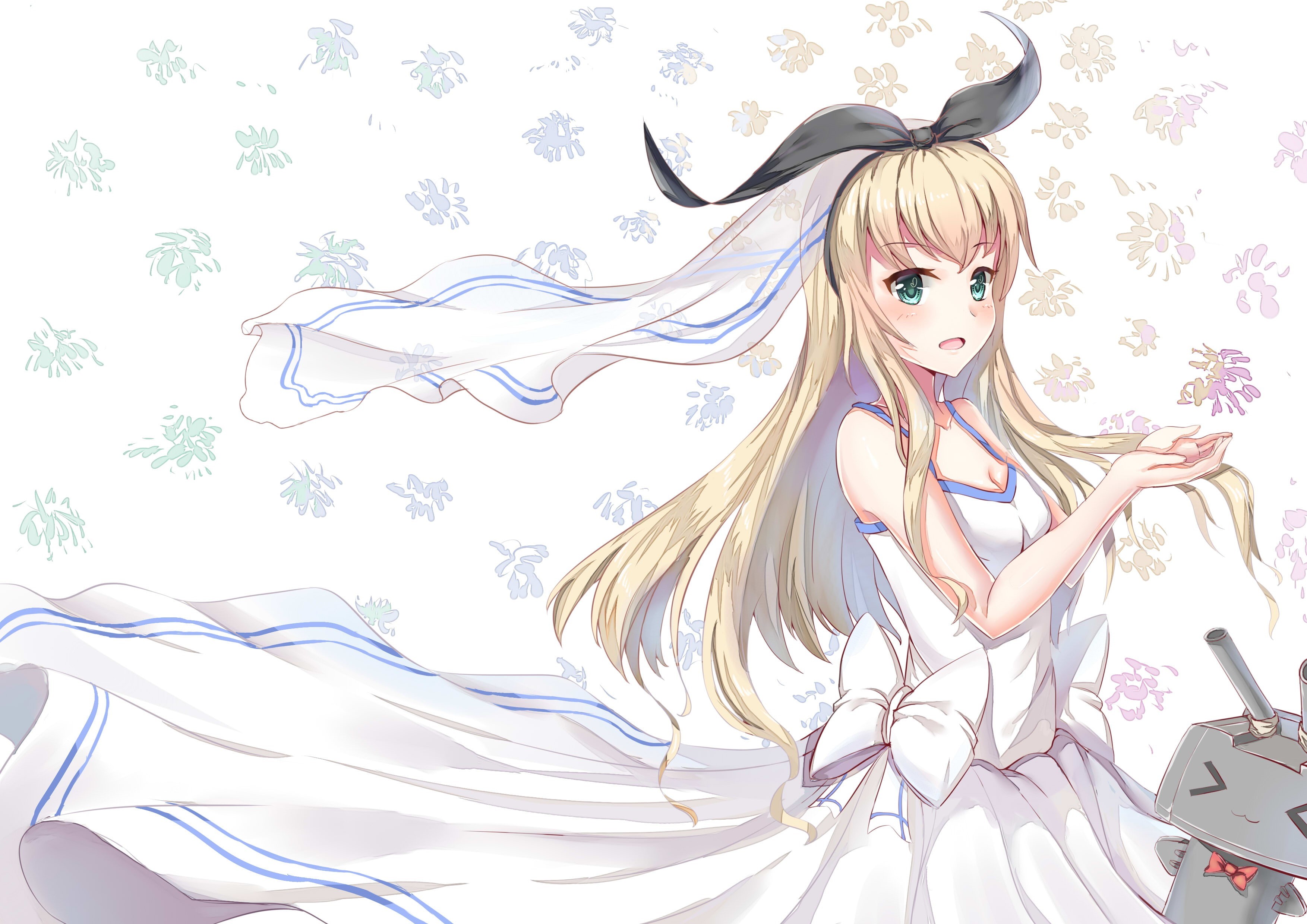 blond hair, young adult, one person, women, hairstyle, anime, creativity, portrait, Shimakaze (Kancolle), front view, real people, females, anime girls, HD Wallpaper