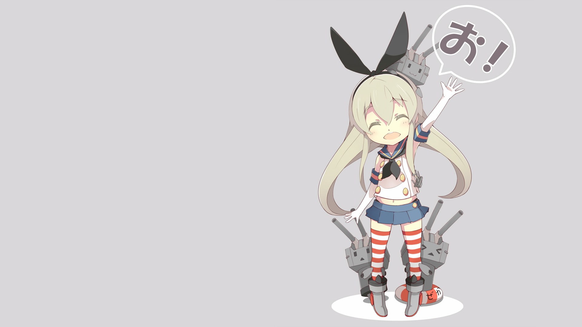 Shimakaze (Kancolle), Kantai Collection, Anime, Rensouhou-chan, 1080P, HD Wallpaper