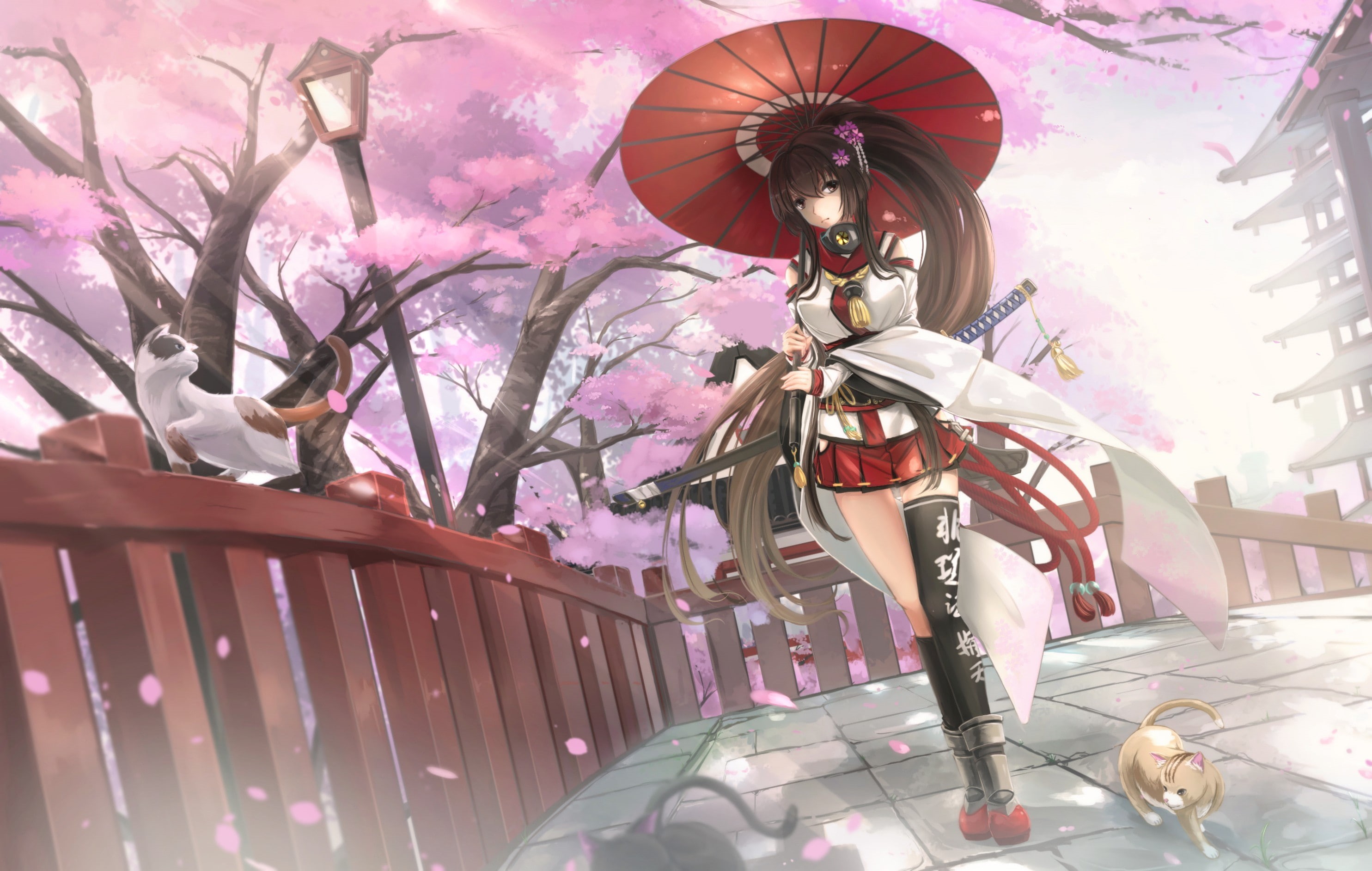 Kantai Collection, anime girls, 2K, anime, Yamato (KanColle), HD Wallpaper