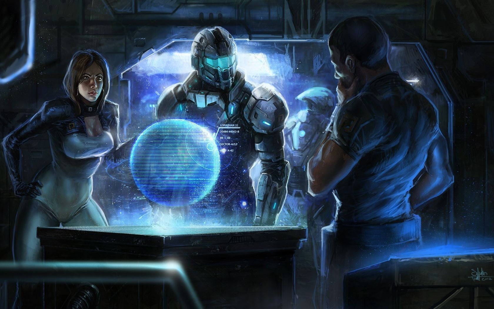 young adult, men, technology, illuminated, two people, computer, people, communication, occupation, working, 720P, teamwork, science fiction, waist up, HD Wallpaper