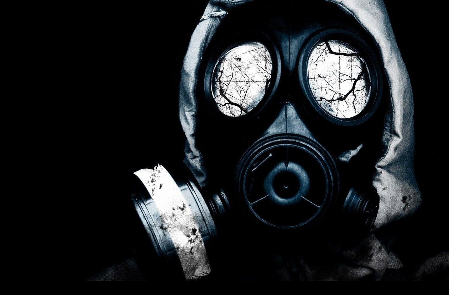 white, shape, protective Mask - Workwear, Gas Mask, toxic Substance, nature, black Color, environmental Damage, dirty, black Background, pollution, geometric shape, HD Wallpaper