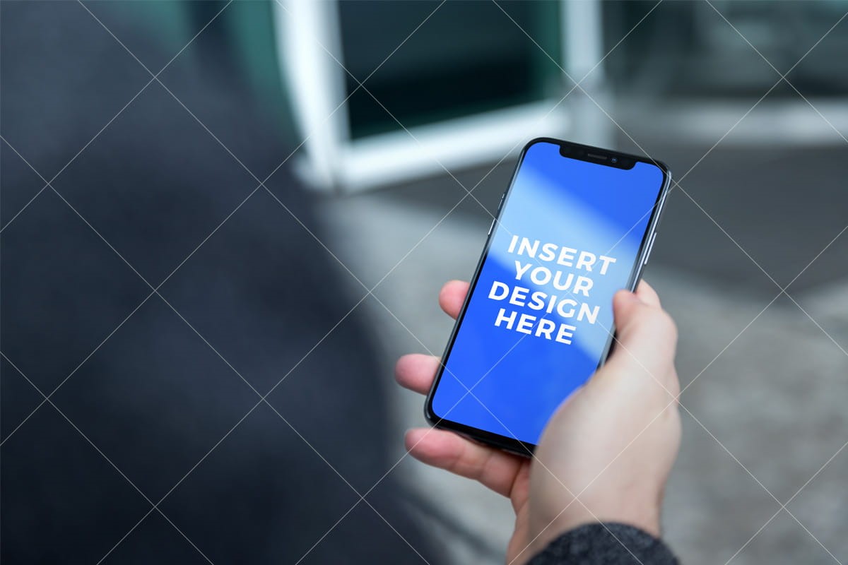 message, communication, technology, mobile app, internet, hand, text messaging, holding, touching, mobile phone, man, use, outdoors, x, iphone, mockup, HD Wallpaper