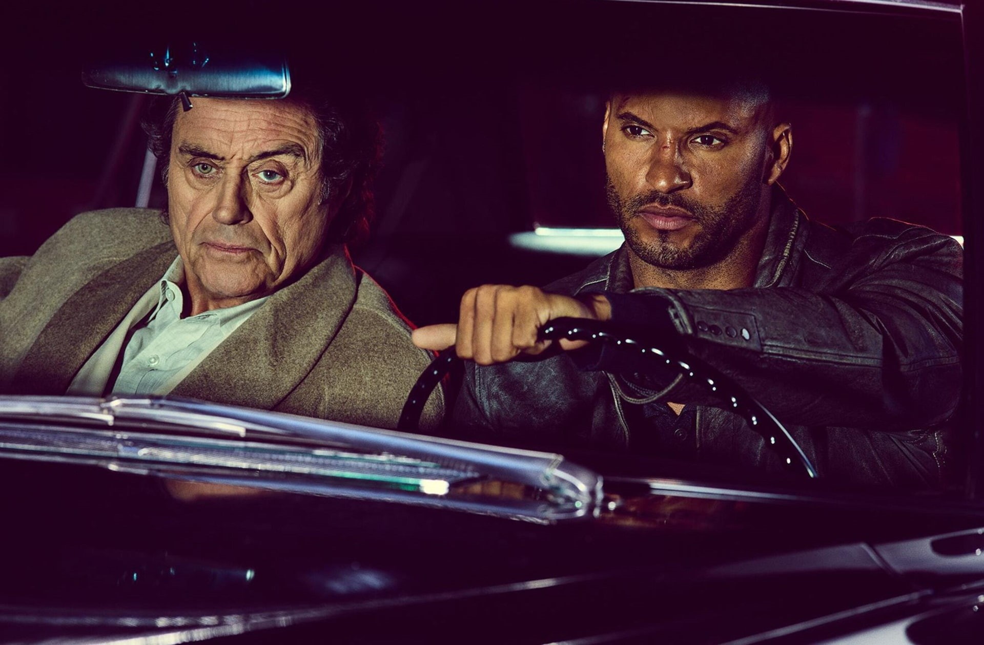 mature adult, males, 1080P, car, indoors, social issues, men, american gods  downloads hd, portrait, sitting, lifestyles, senior adult, people, motor vehicle, HD Wallpaper