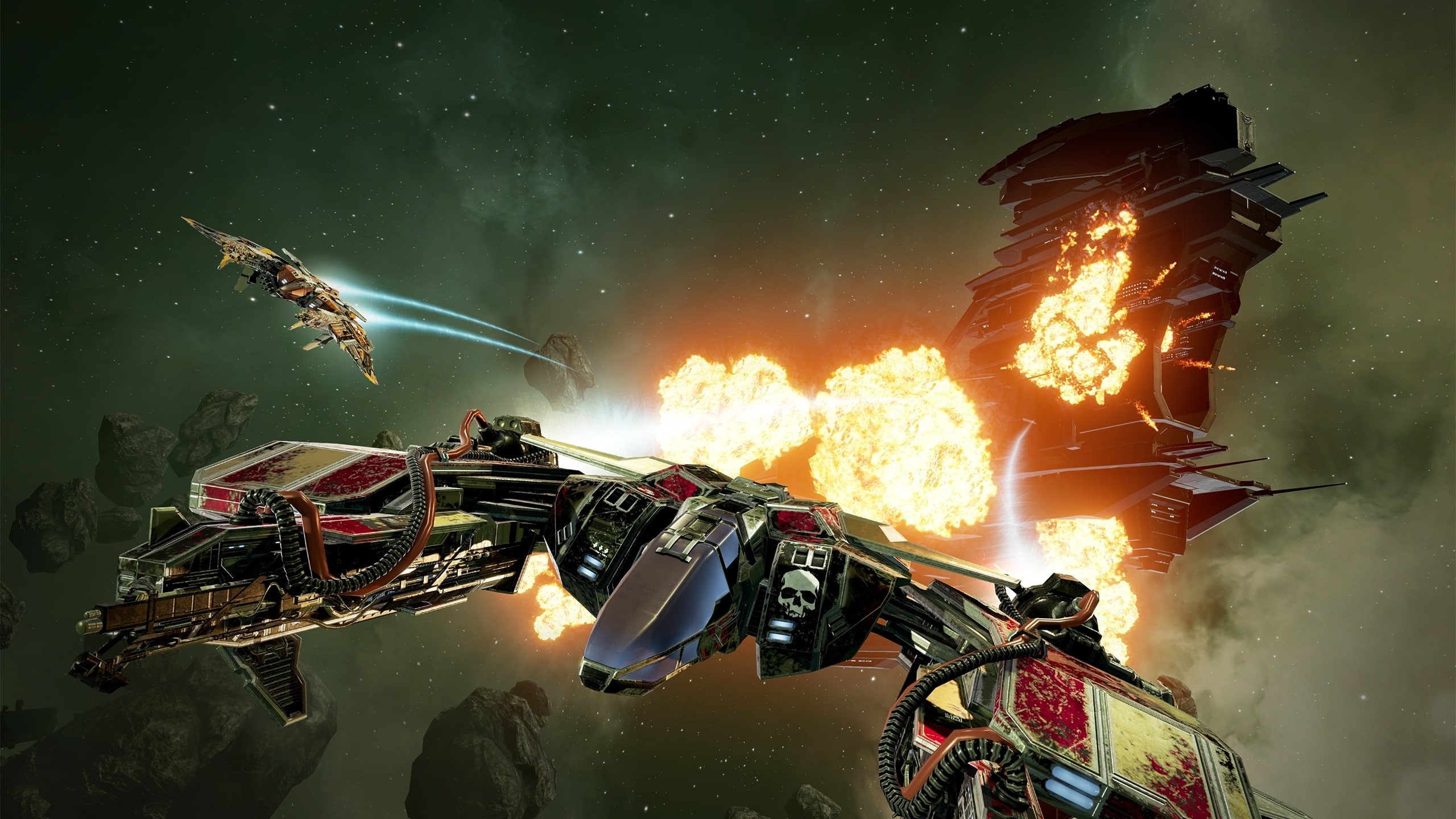 space, warship, 2K, sci-fi, futuristic, virtual, action, technics, combat, fighting, battleship, reality, shooter, spaceship, valkyrie, eve, strategy, HD Wallpaper