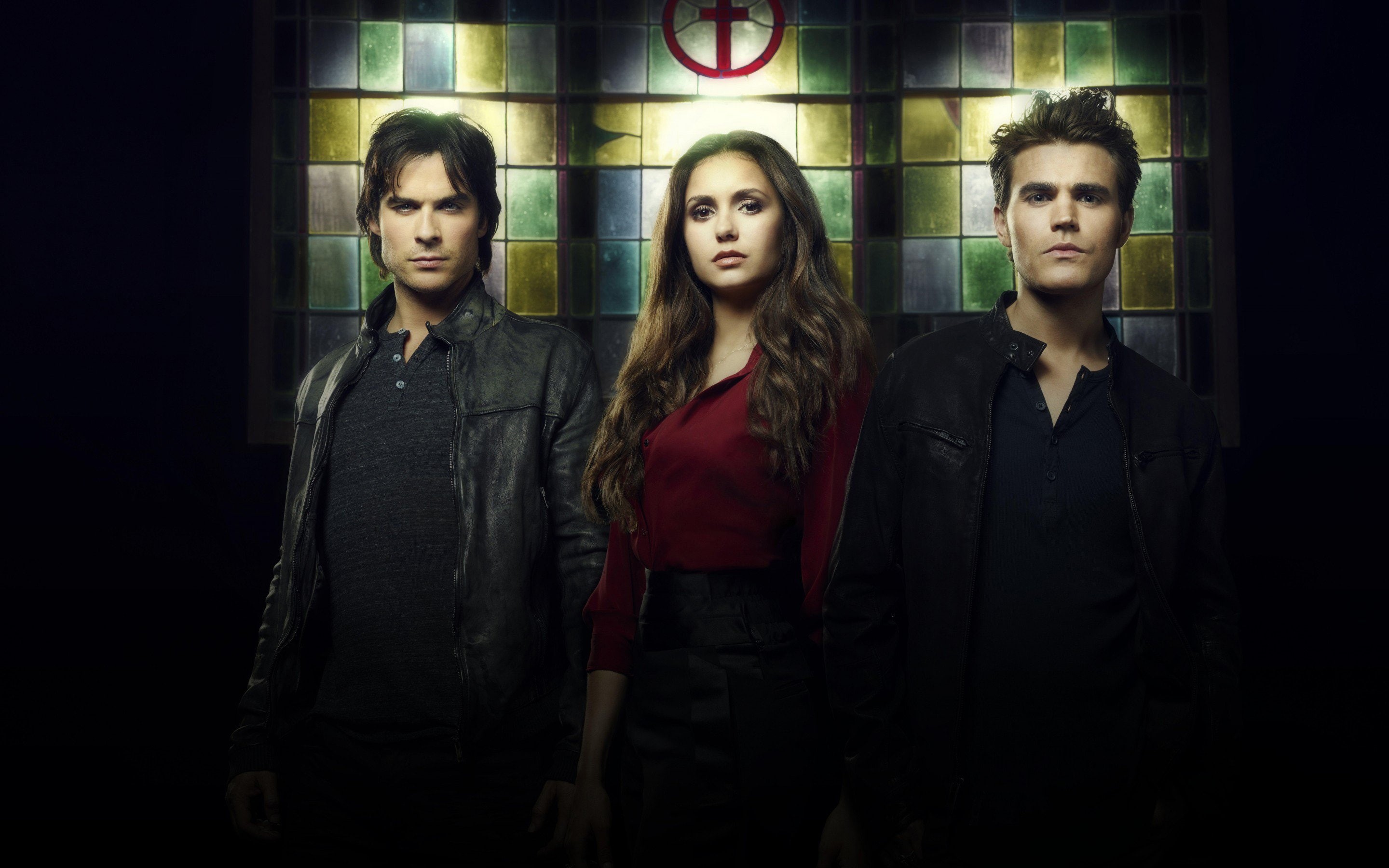 show, wesley, nina, dobrev, serie, ian, vampire, 2K, paul, diaries, HD Wallpaper