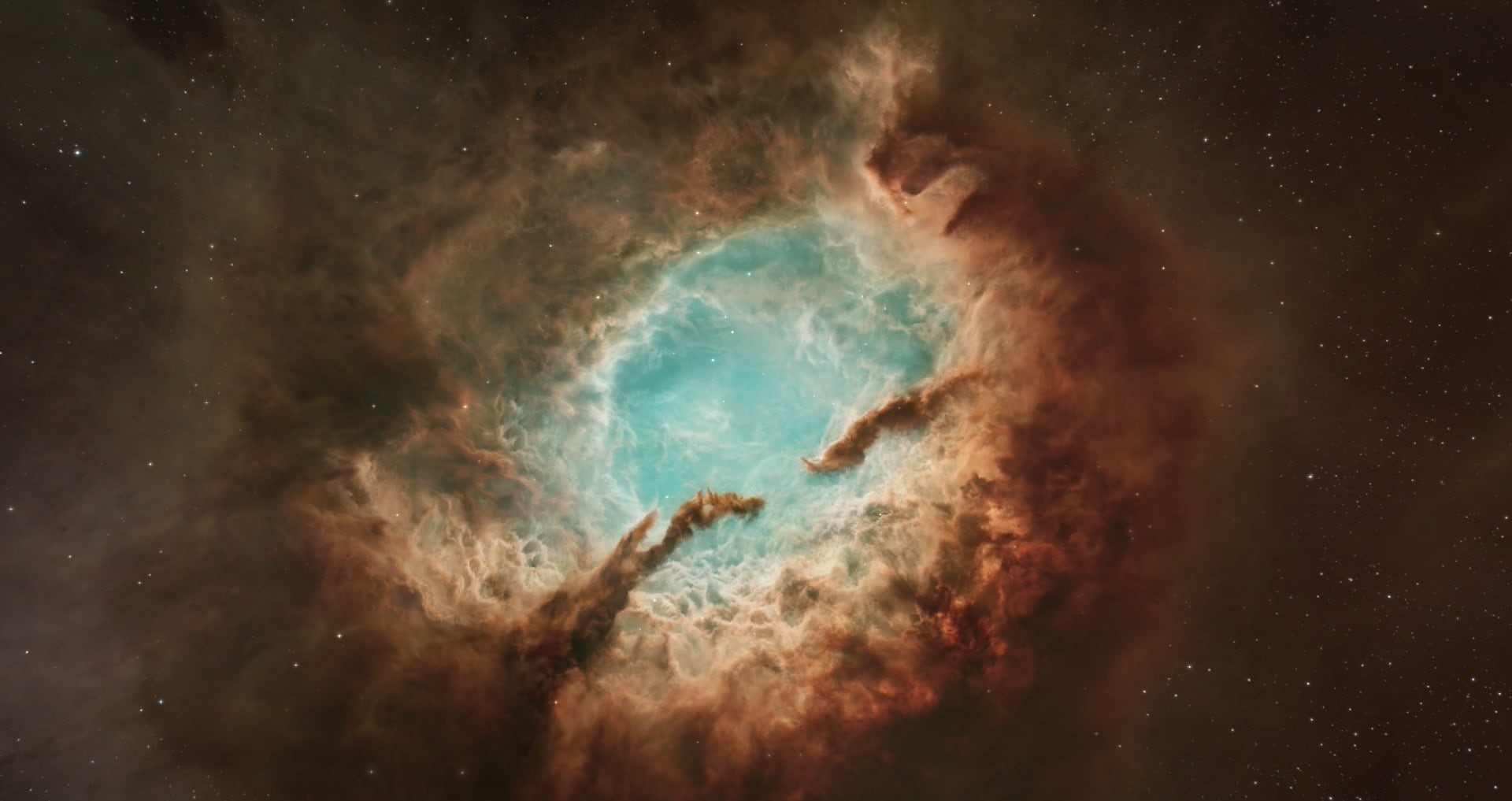exploration, cloud - sky, nature, fantasy, abstract, sea, underwater, sky, brown, one person, space, 1080P, mystery, digital composite, star - space, video games, HD Wallpaper