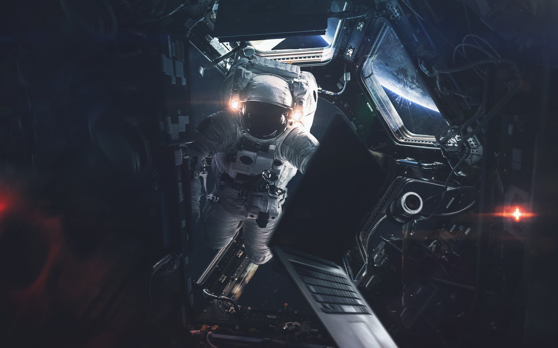 1080P, Vadim Sadovski, digital art, space, astronaut, space art, HD Wallpaper