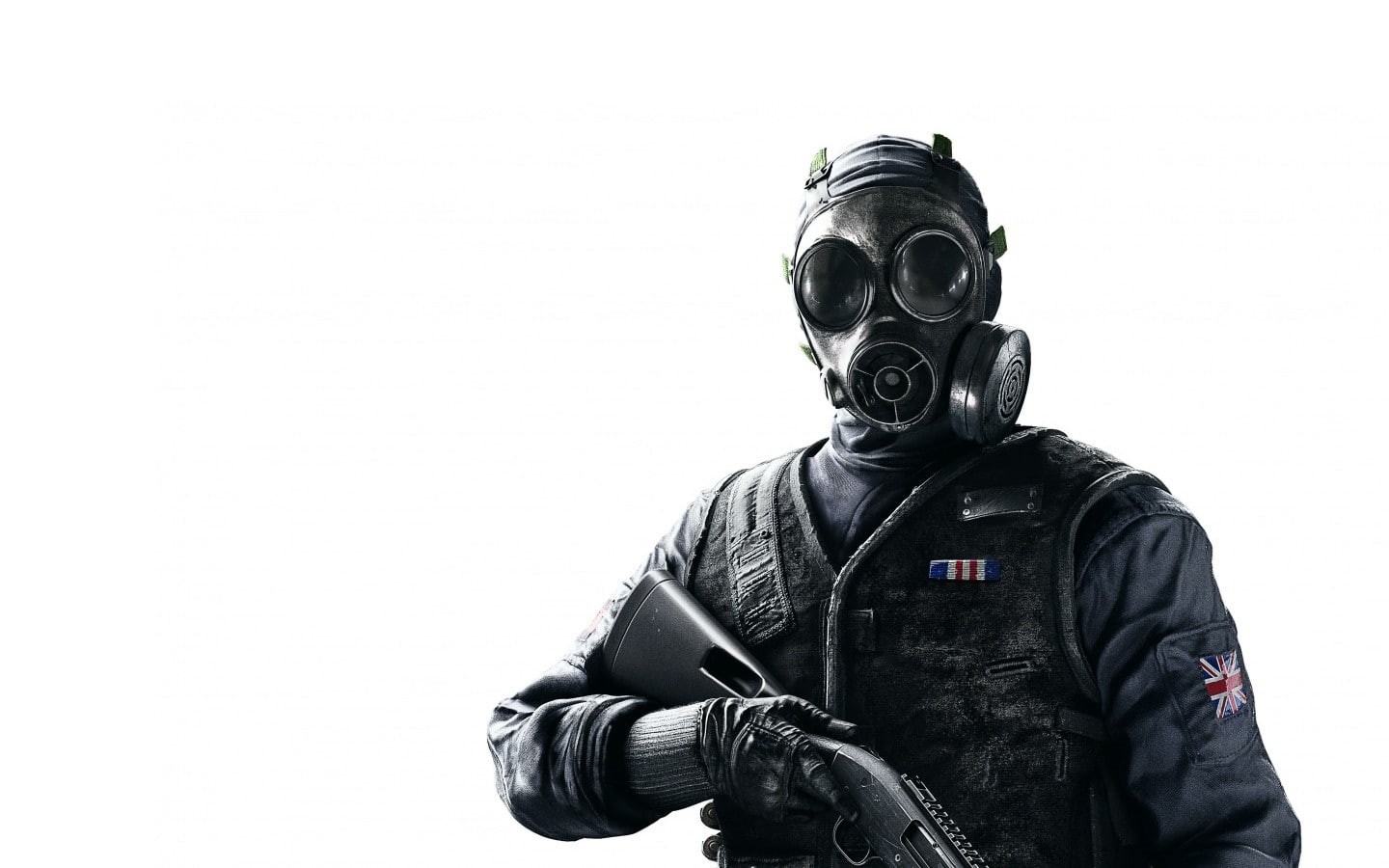standing, unrecognizable person, copy space, protective mask - workwear, cut out, representation, obscured face, white background, sign, government, gas masks, HD Wallpaper